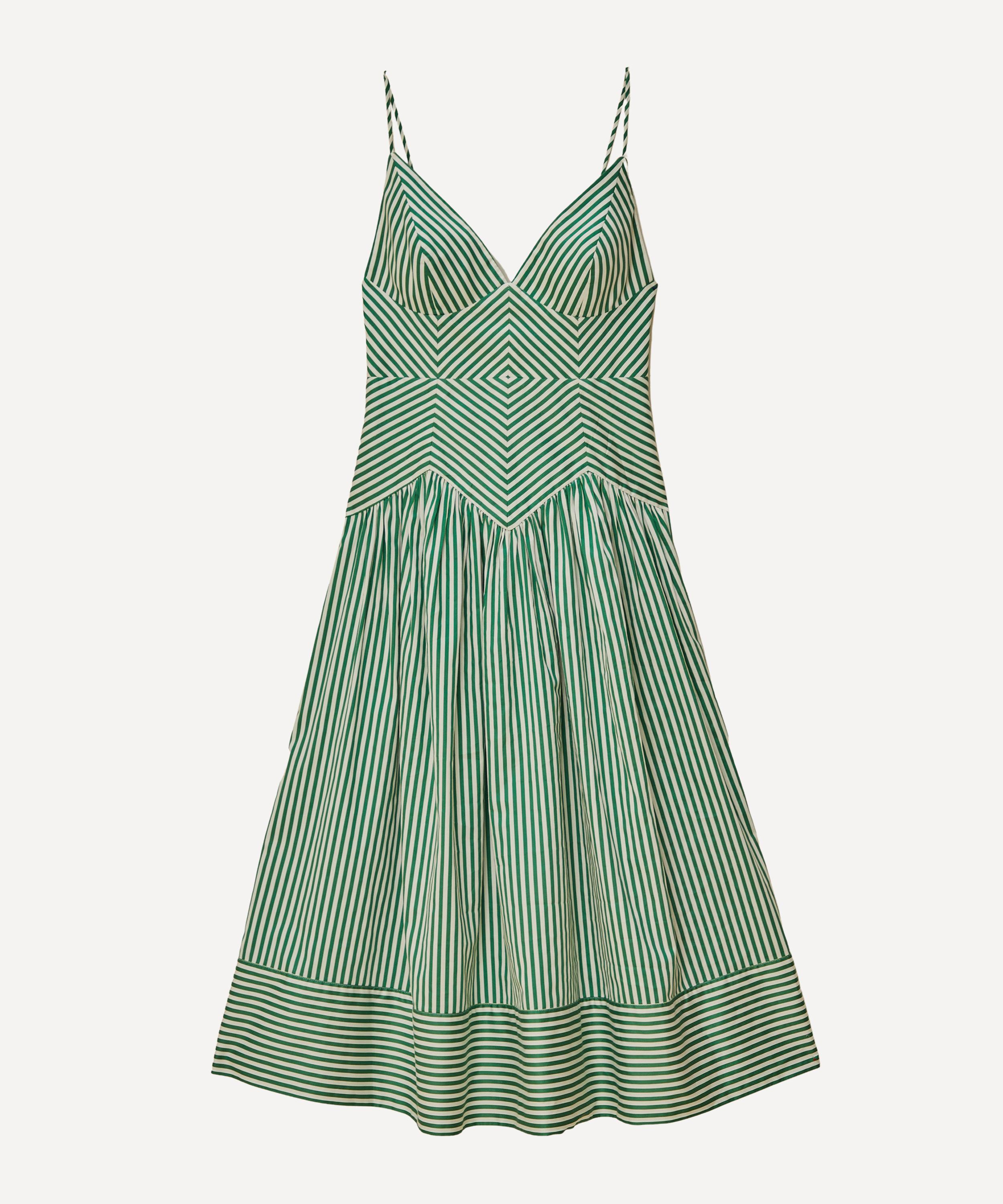 FARM Rio - Bicolor Stripes Midi Dress image number 0