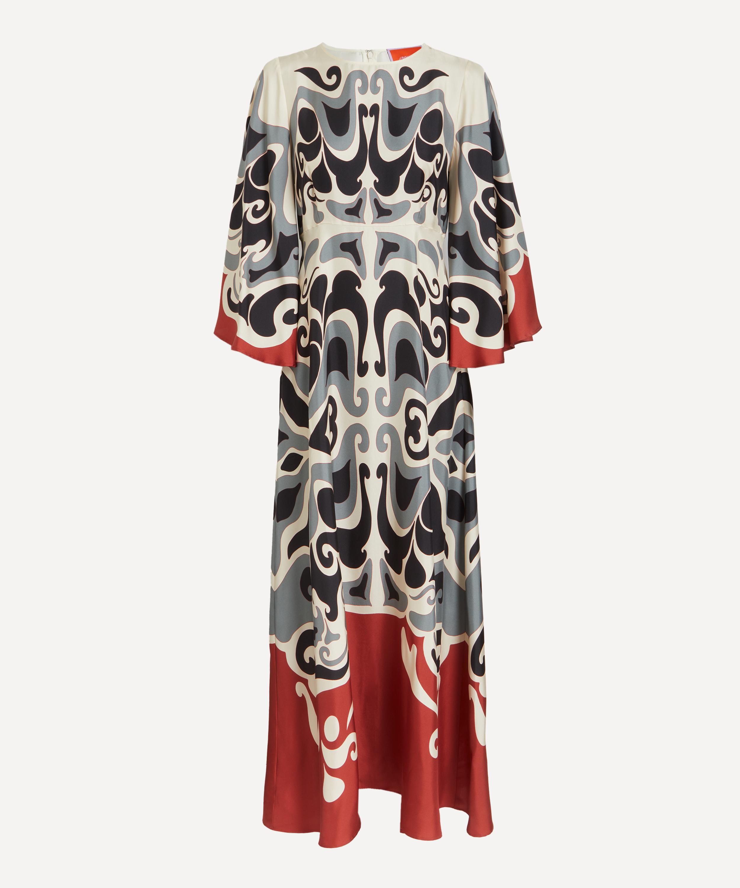La DoubleJ - Phoenix Placée Ivory Sorella Long Silk Dress image number 0