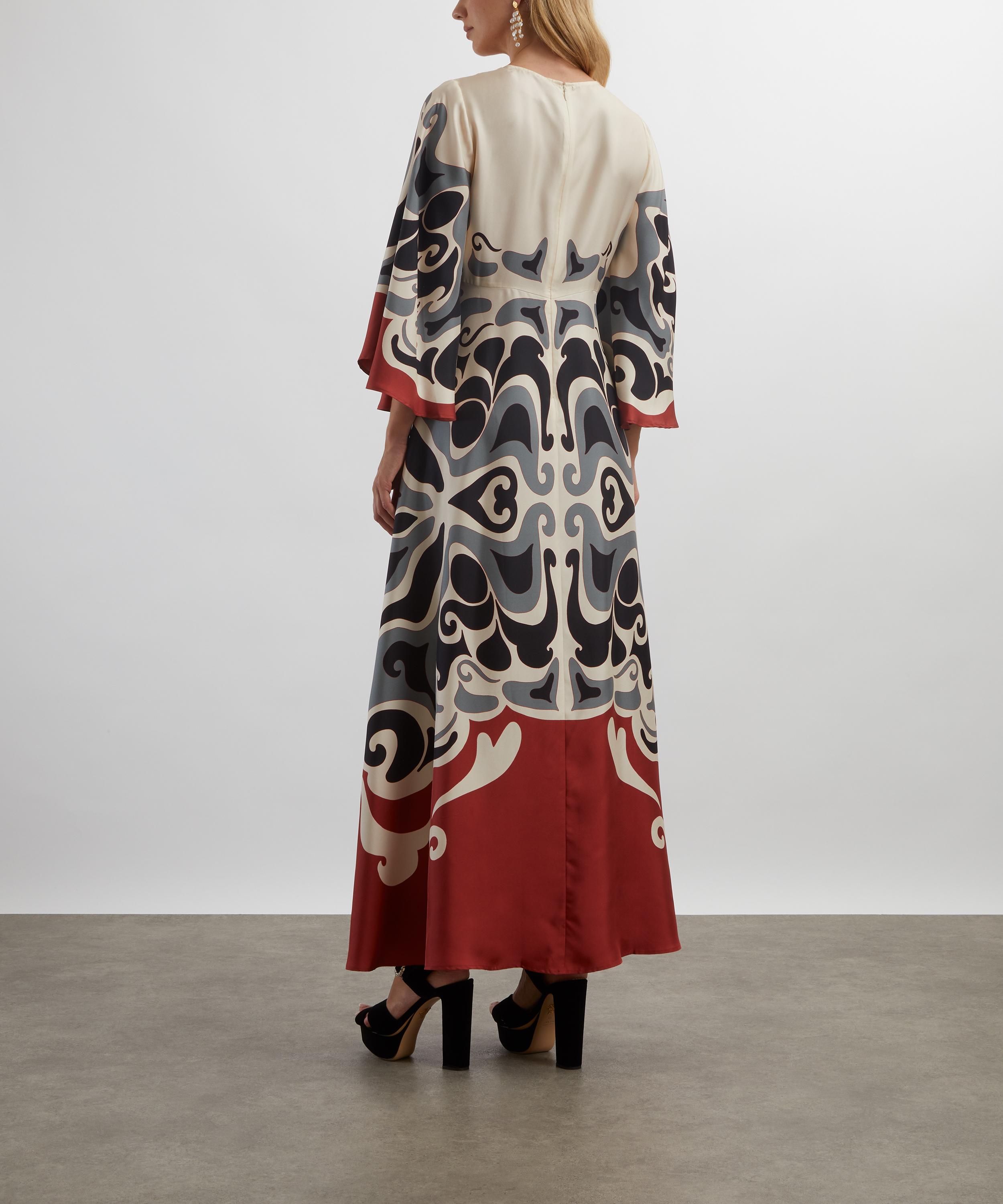 La DoubleJ - Phoenix Placée Ivory Sorella Long Silk Dress image number 3