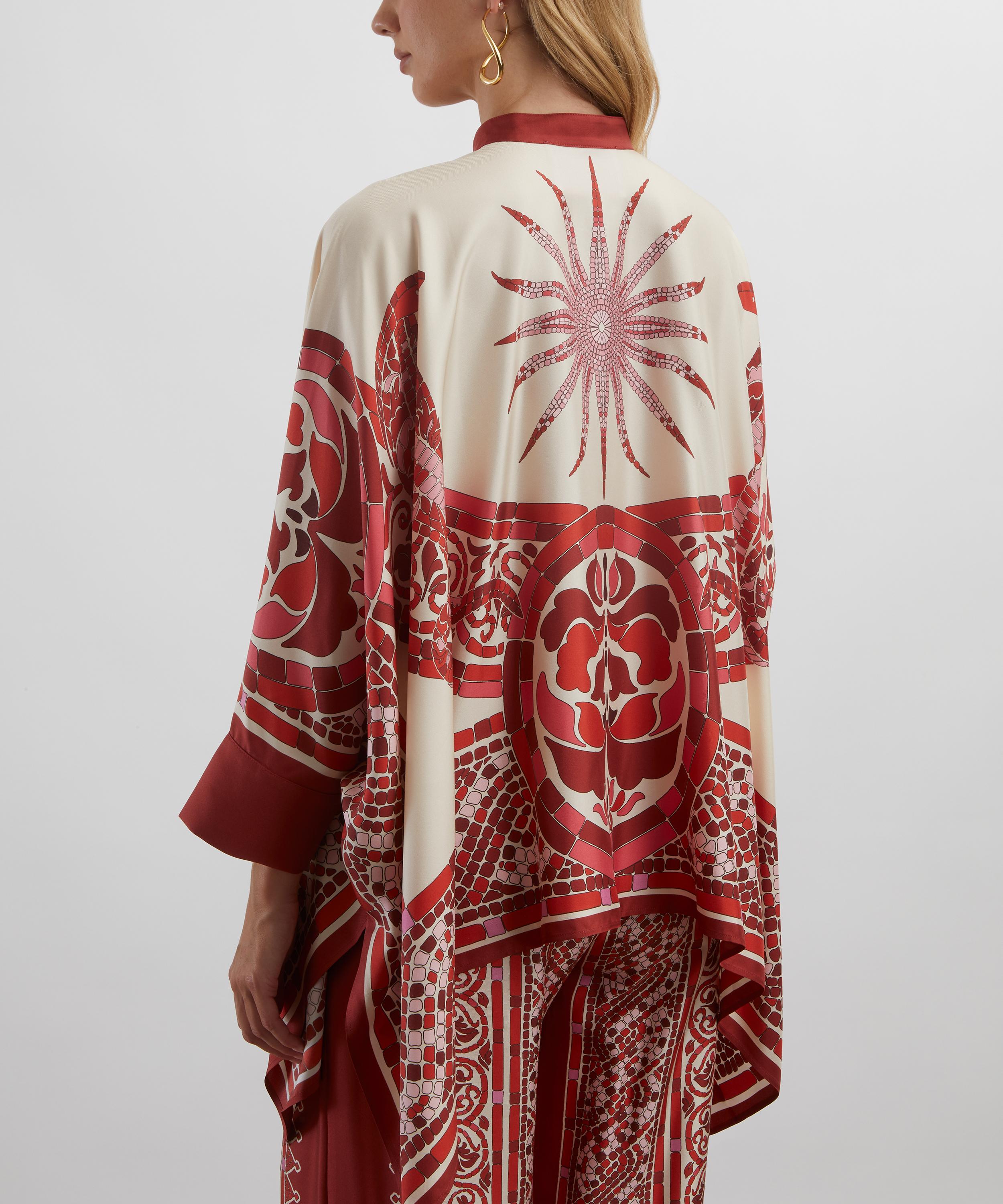La DoubleJ - Cobra Placée Red Foulard Silk Shirt image number 3