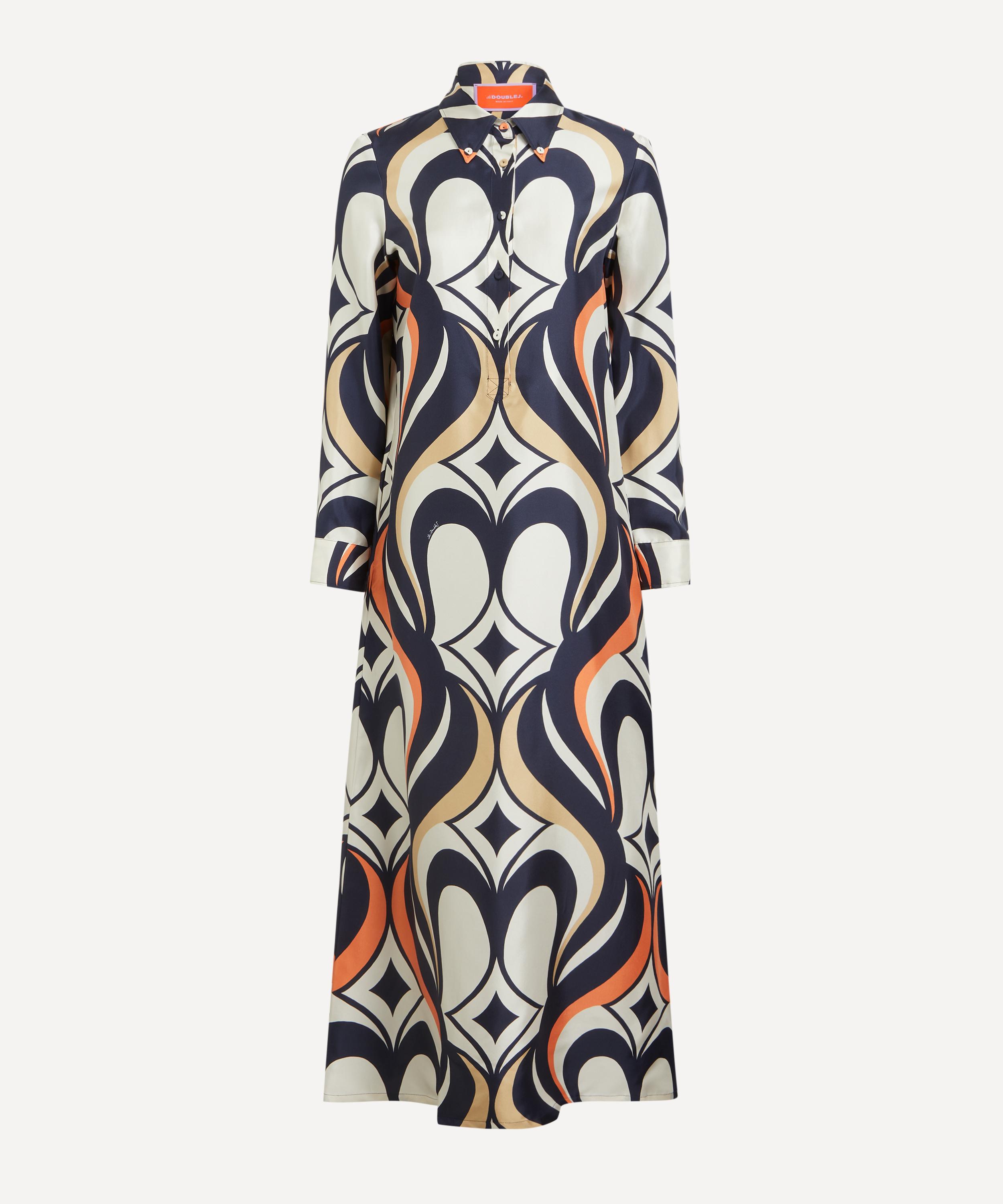 La DoubleJ - Jive Macro Silk Twill Swing Dress image number 0