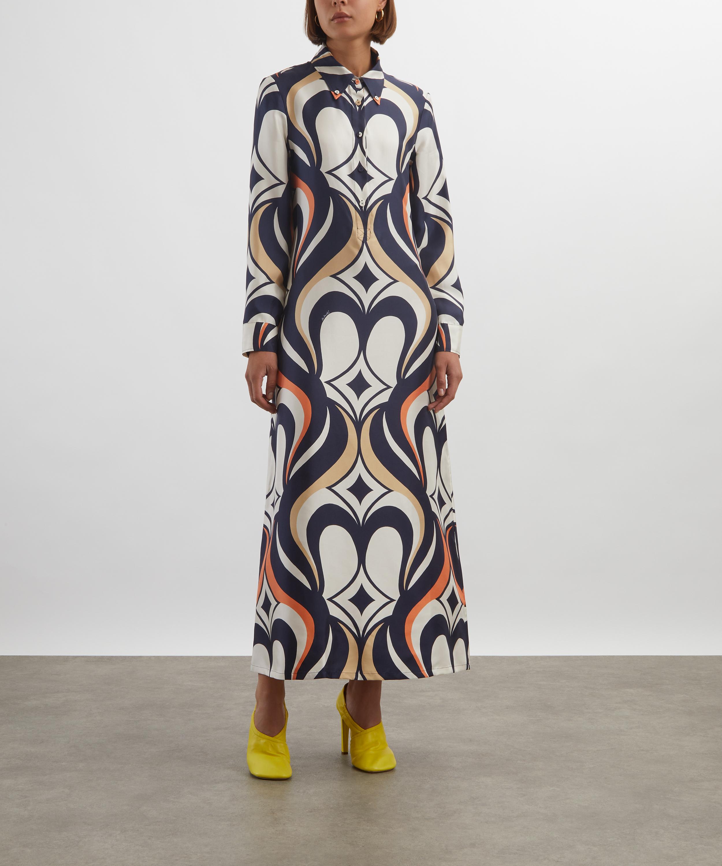 La DoubleJ - Jive Macro Silk Twill Swing Dress image number 2
