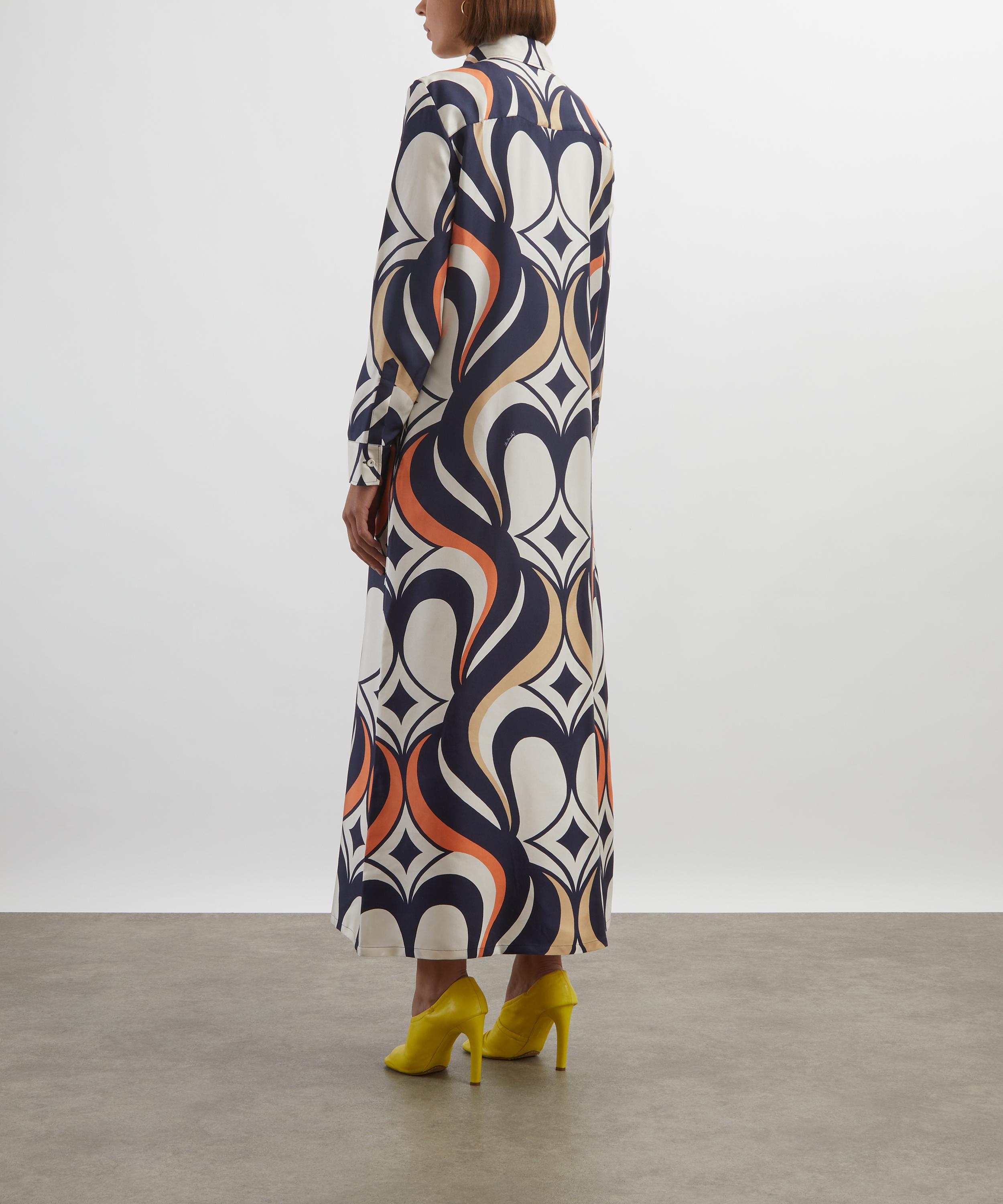 La DoubleJ - Jive Macro Silk Twill Swing Dress image number 3