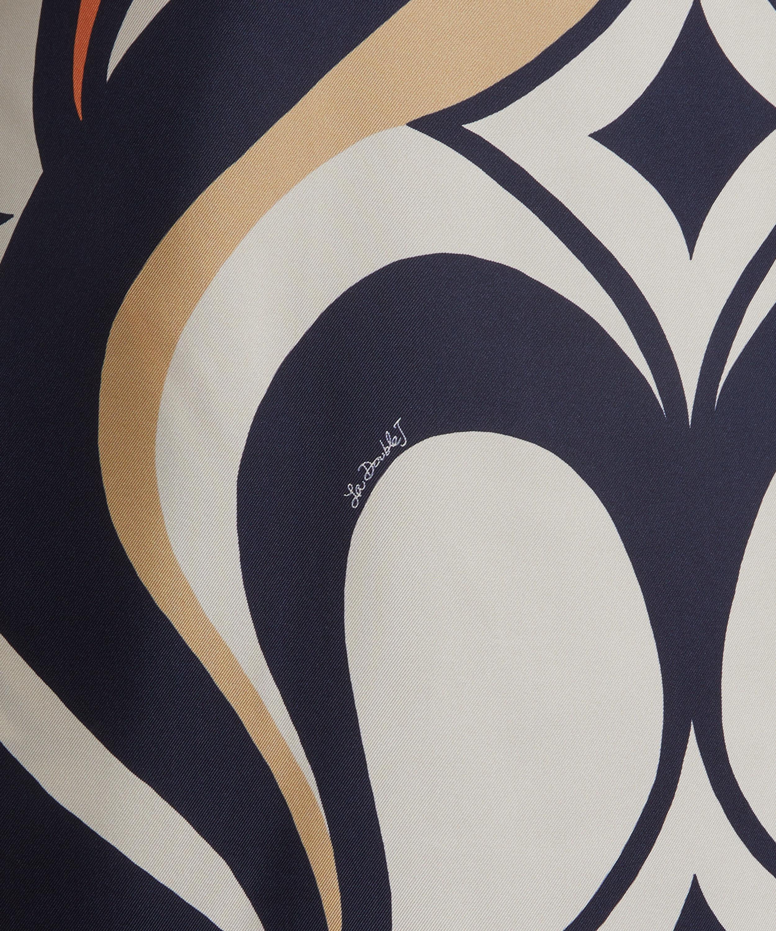 La DoubleJ - Jive Macro Silk Twill Swing Dress image number 4
