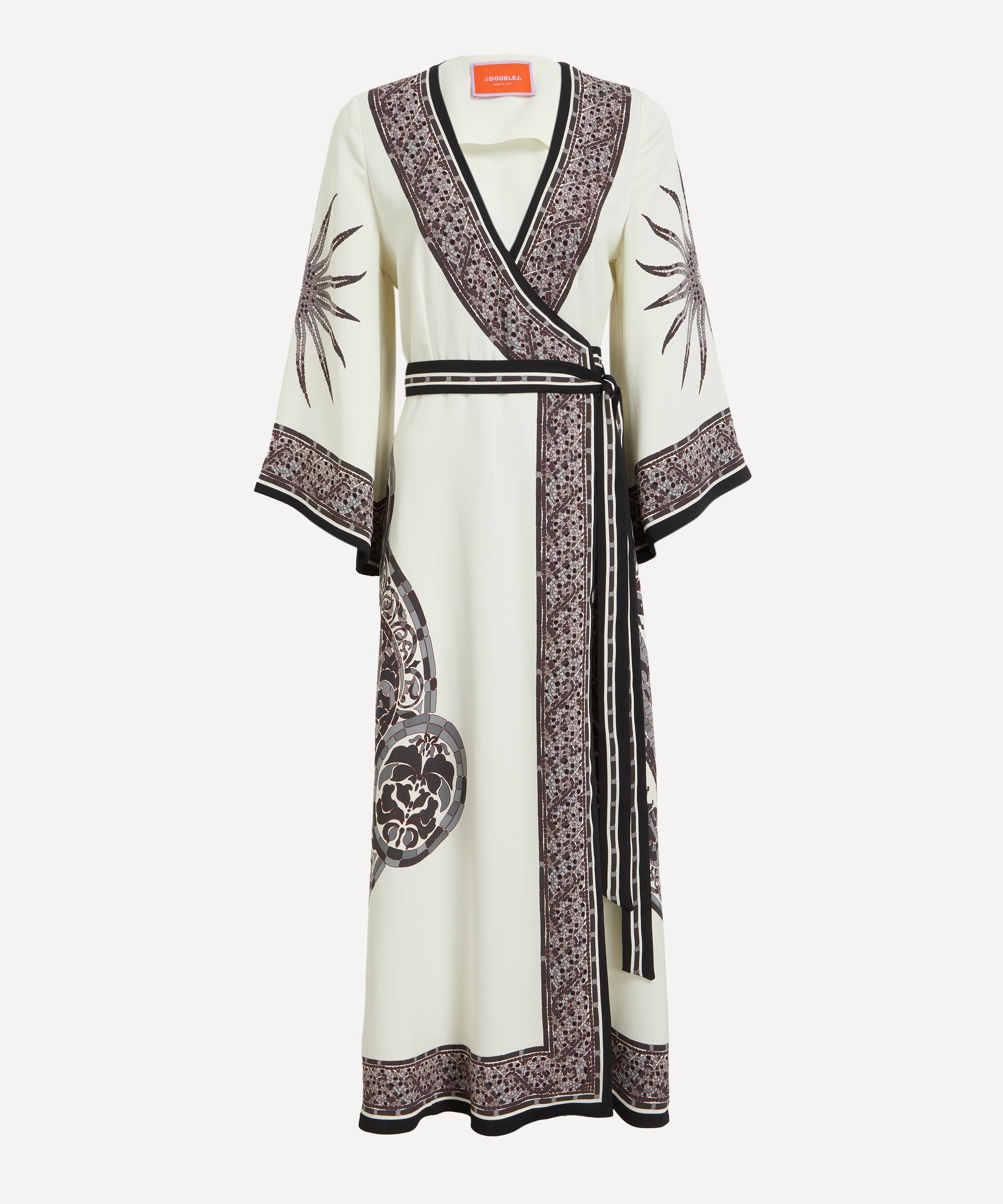 La DoubleJ - Cobra Grey Wrap Dress image number 0