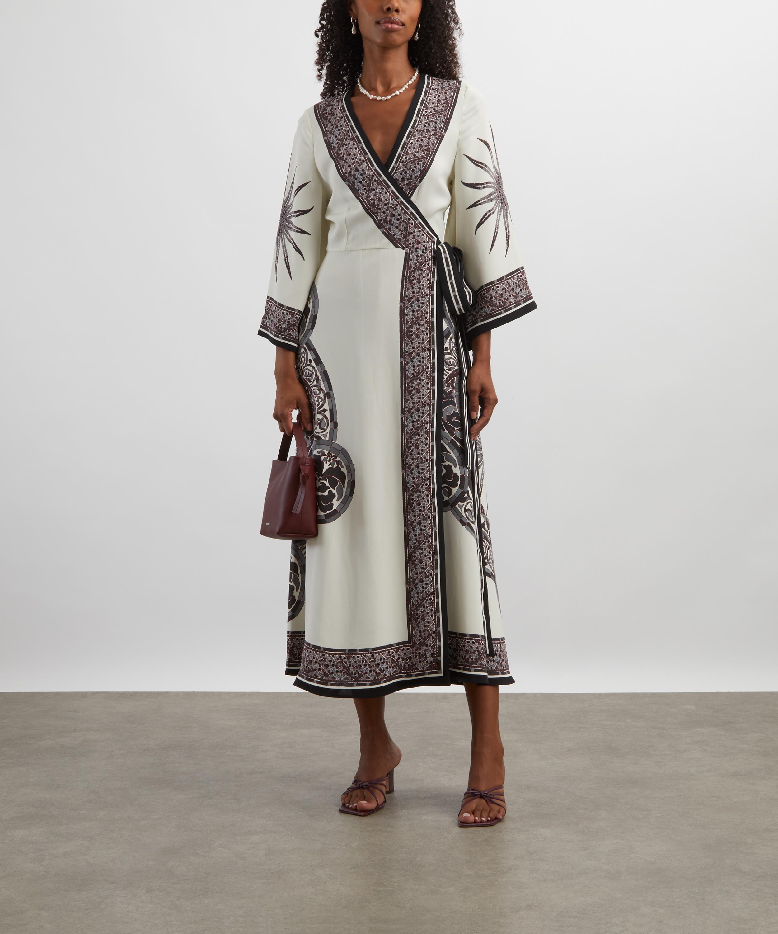 La DoubleJ - Cobra Grey Wrap Dress image number 1