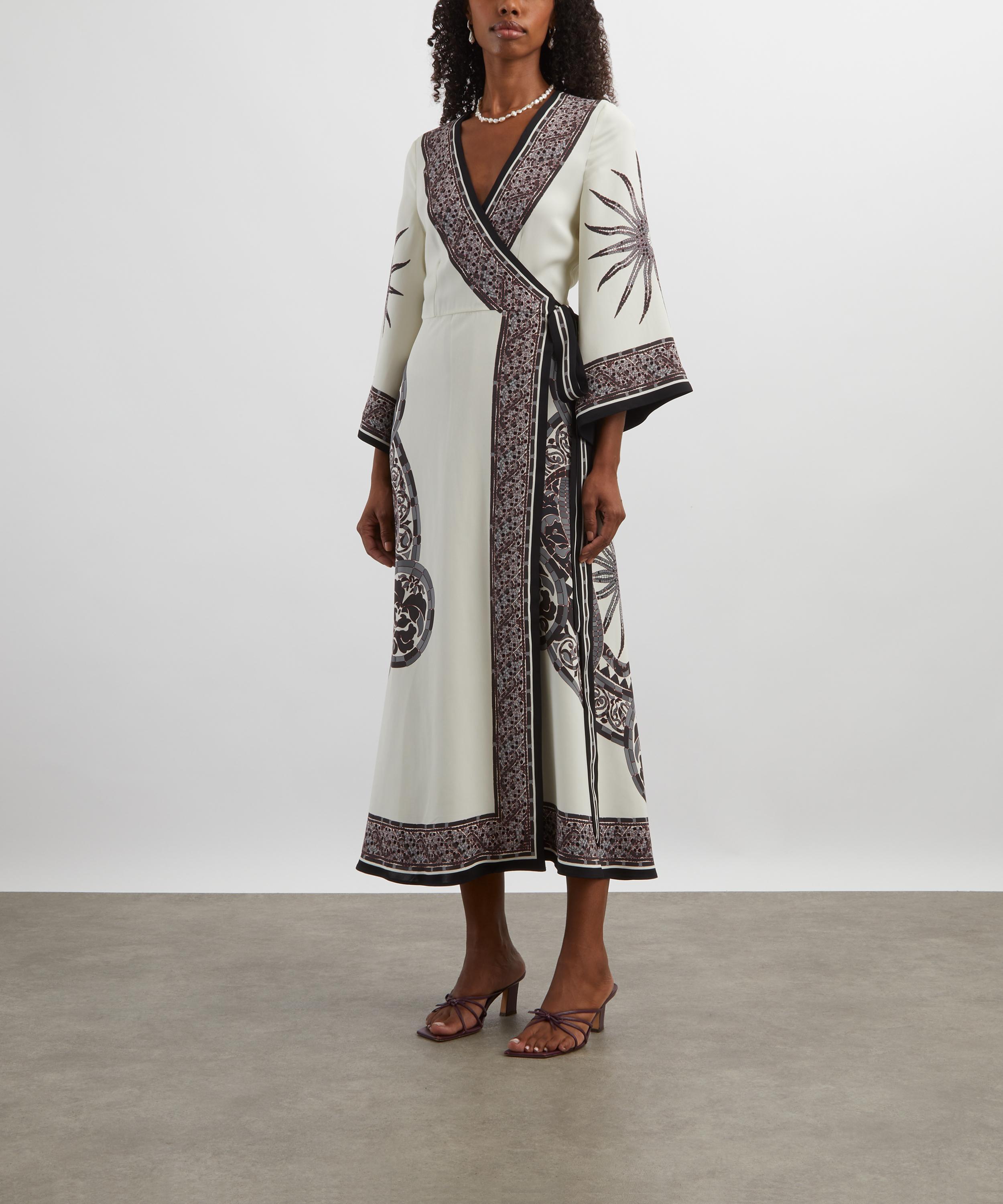La DoubleJ - Cobra Grey Wrap Dress image number 2