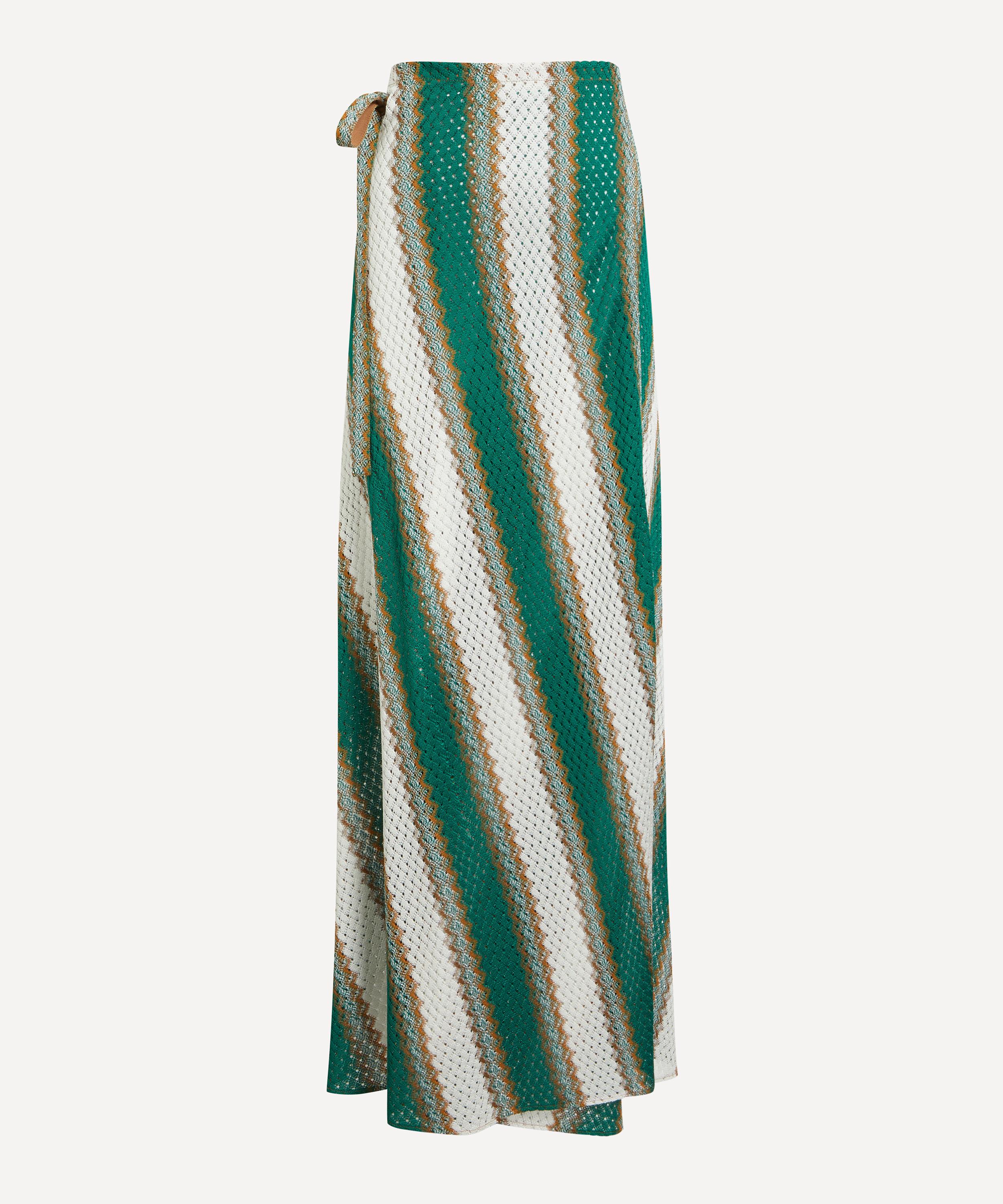 La DoubleJ - Emerald and White Sarong Skirt image number 0