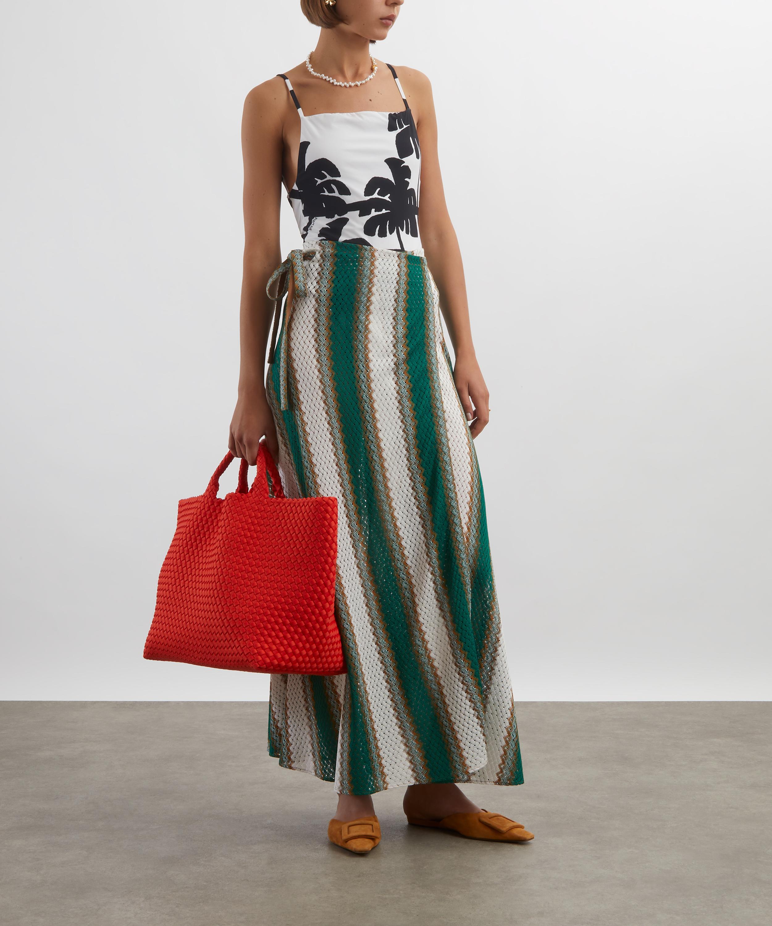 La DoubleJ - Emerald and White Sarong Skirt image number 1