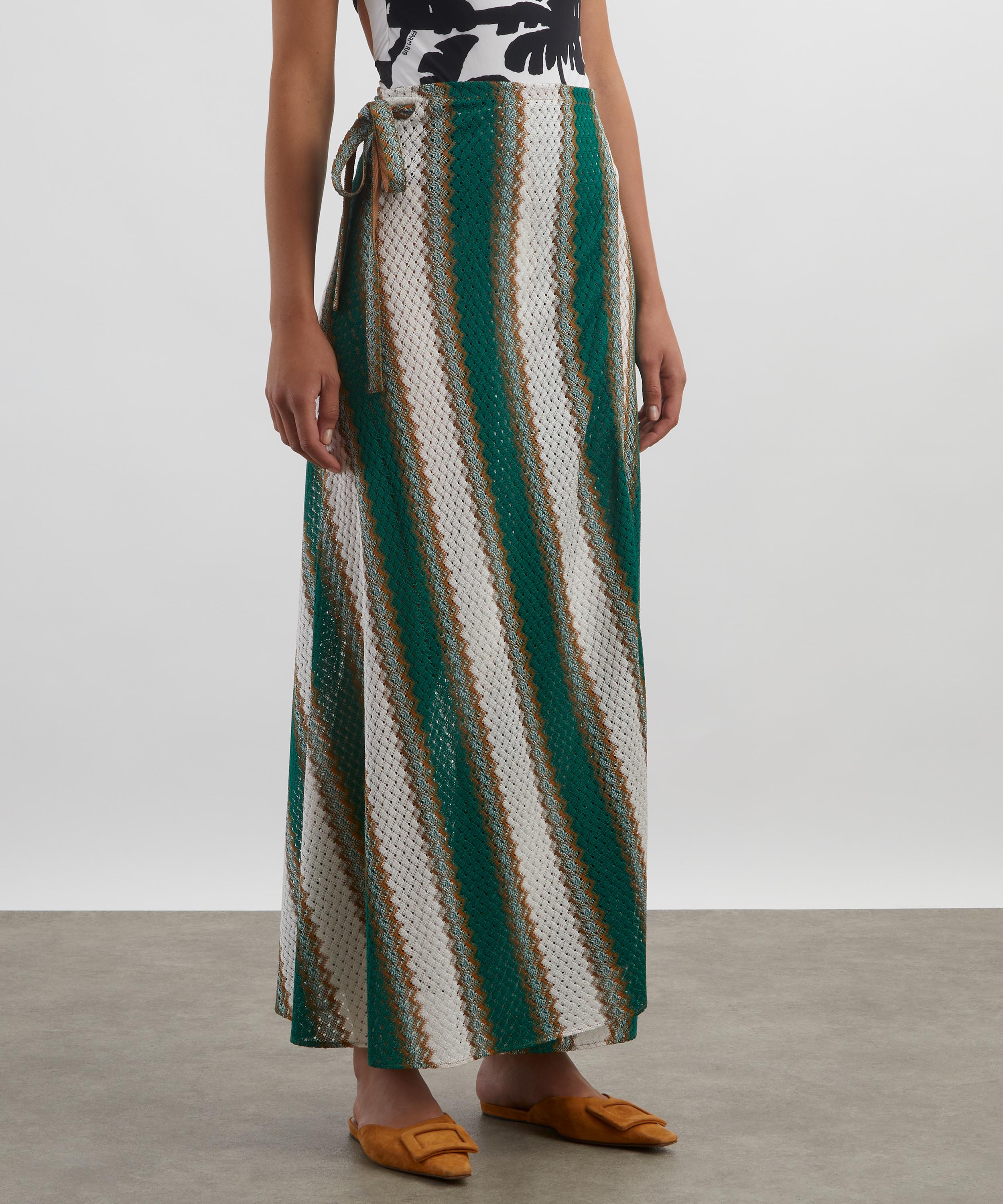 La DoubleJ - Emerald and White Sarong Skirt image number 2