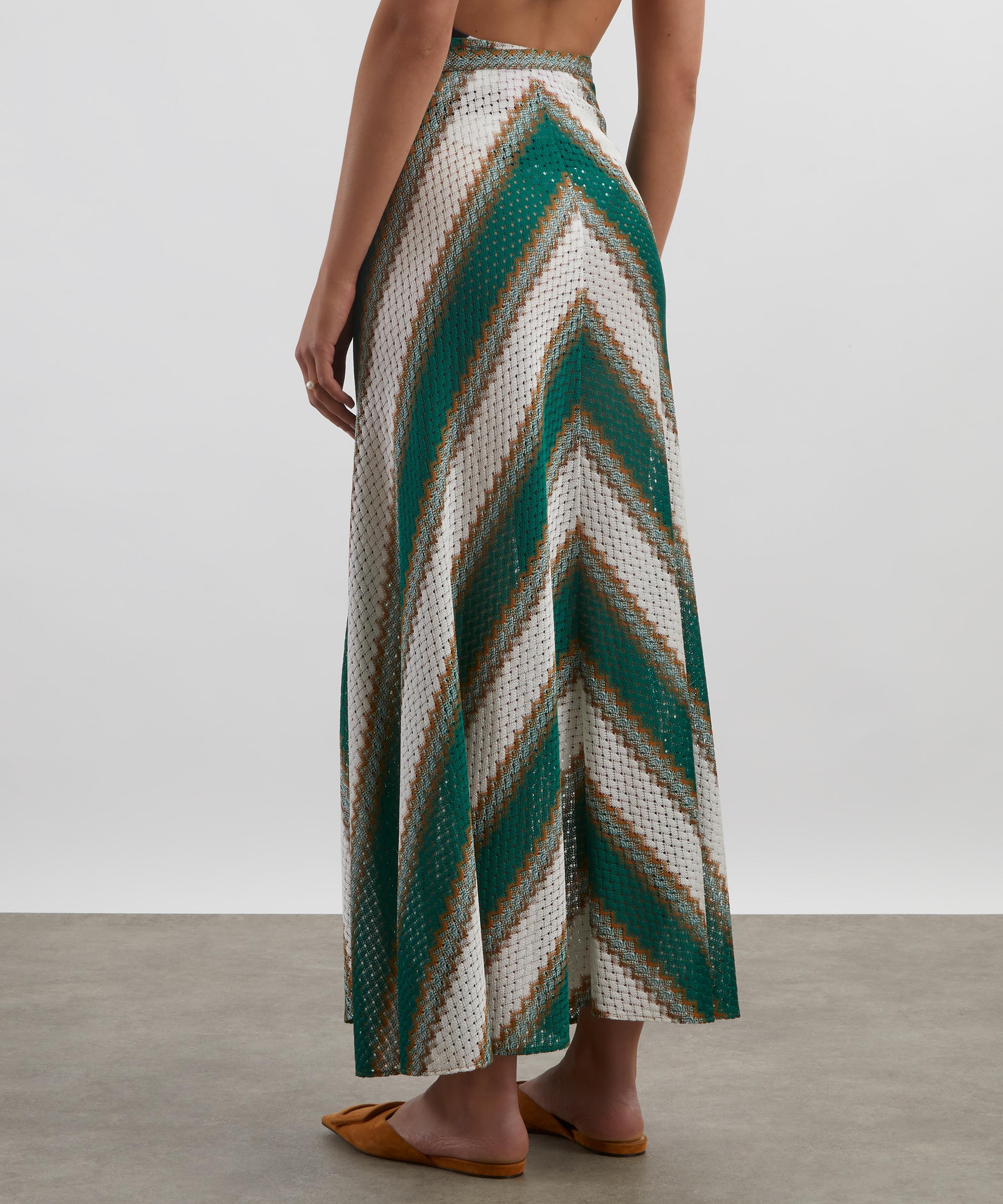 La DoubleJ - Emerald and White Sarong Skirt image number 3