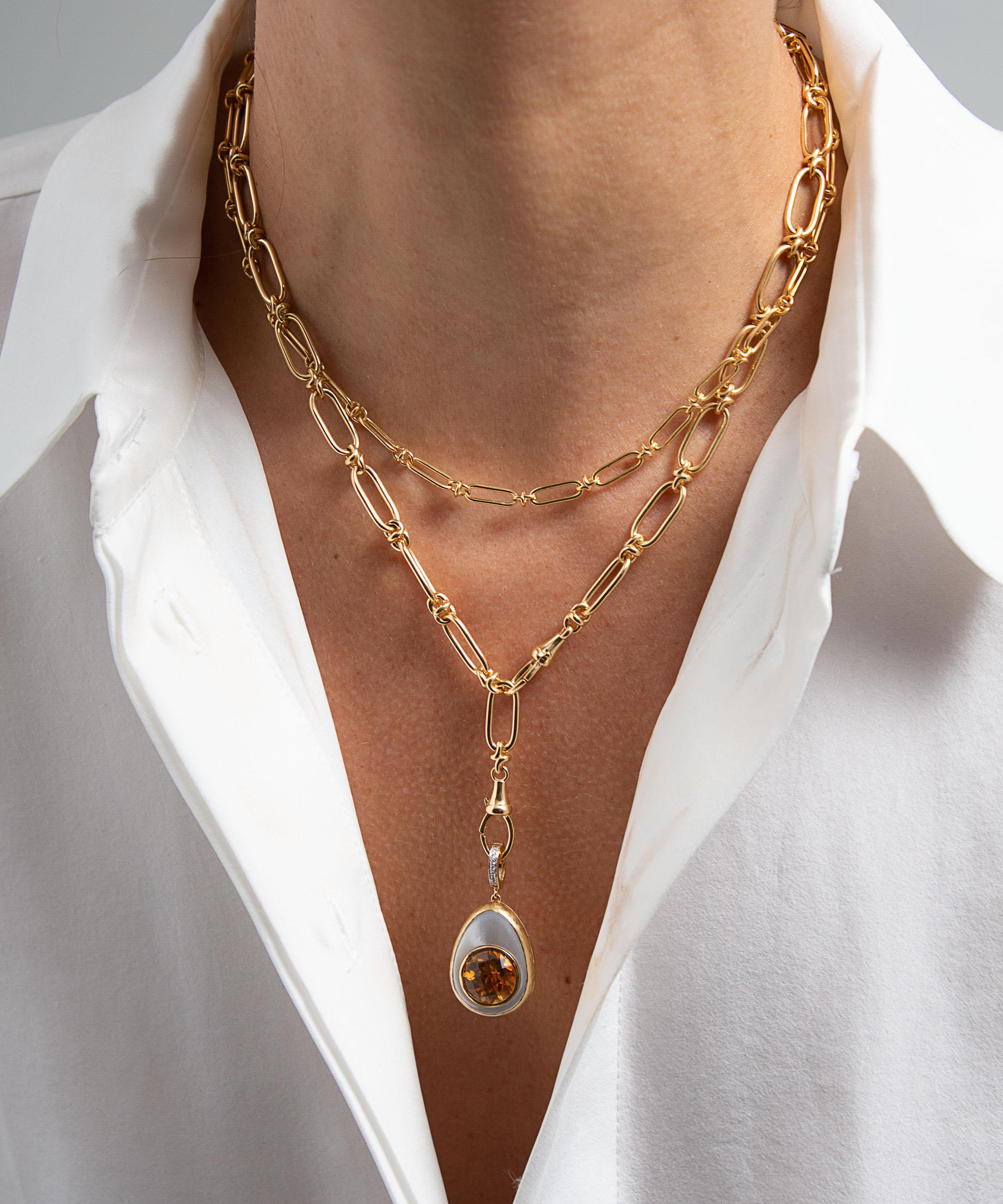 Annoushka - 18ct Gold Egg Locket Charm Pendant image number 1