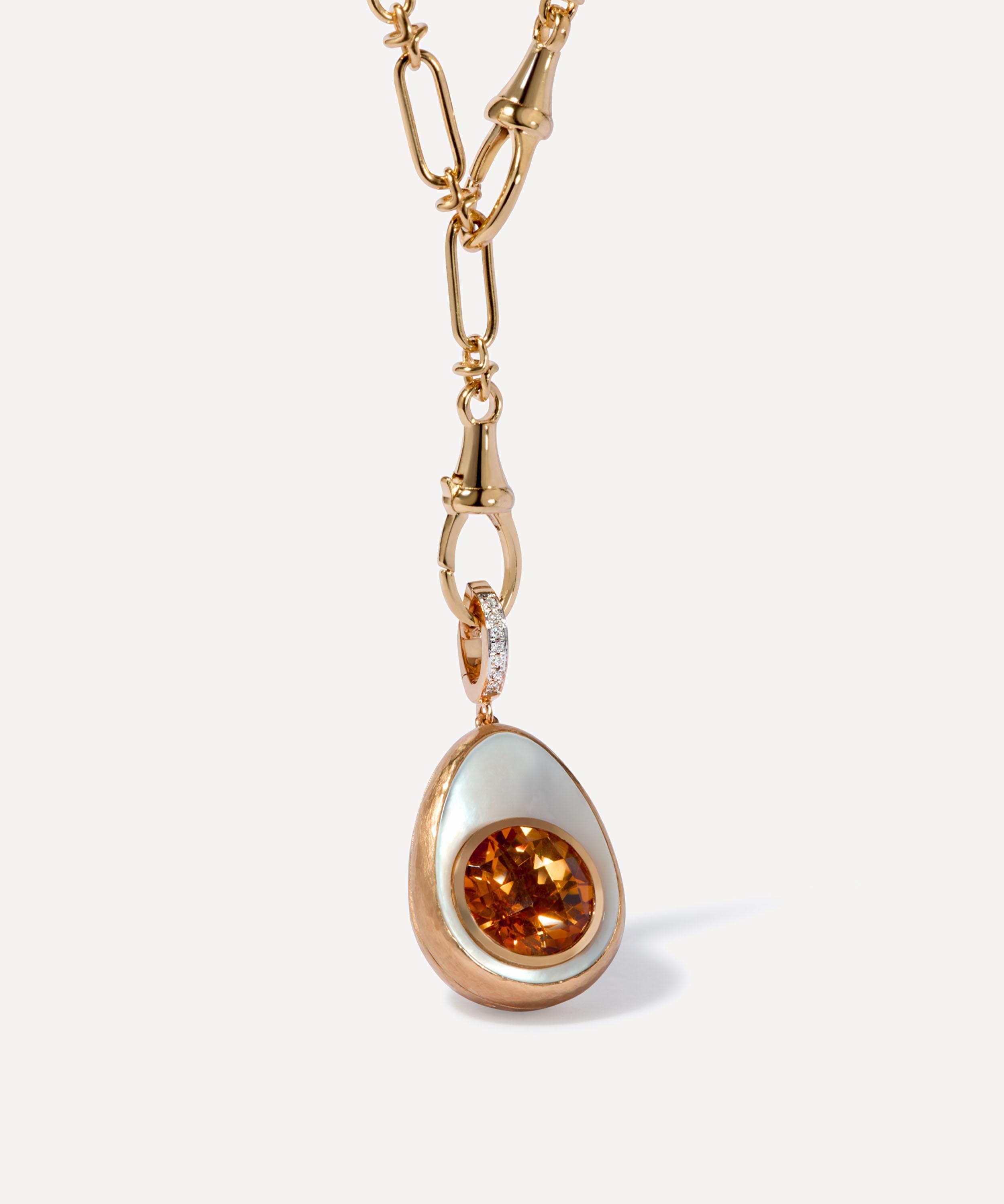 Annoushka - 18ct Gold Egg Locket Charm Pendant image number 6