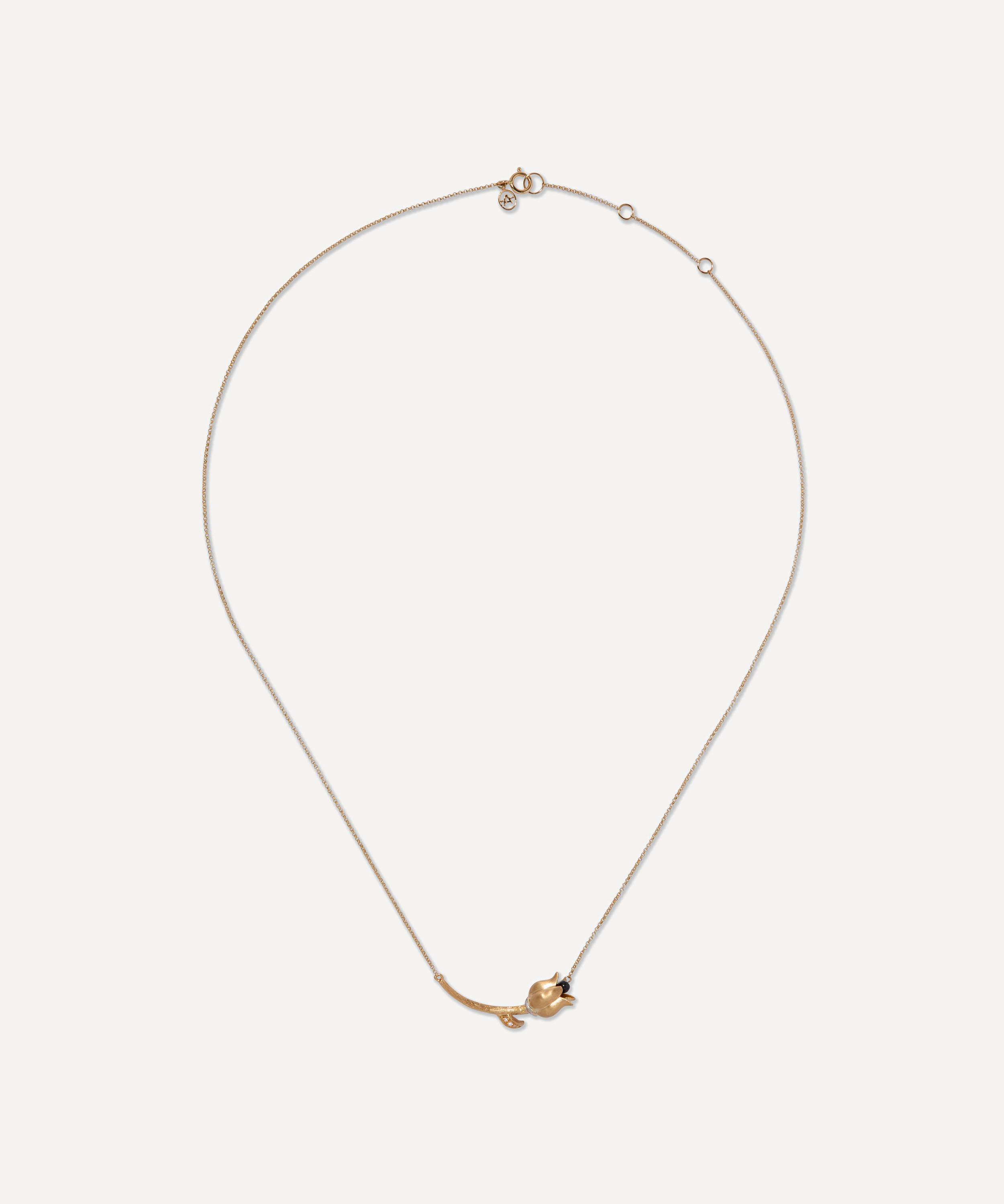 Annoushka - 18ct Gold Tulip Pendant Necklace image number 1
