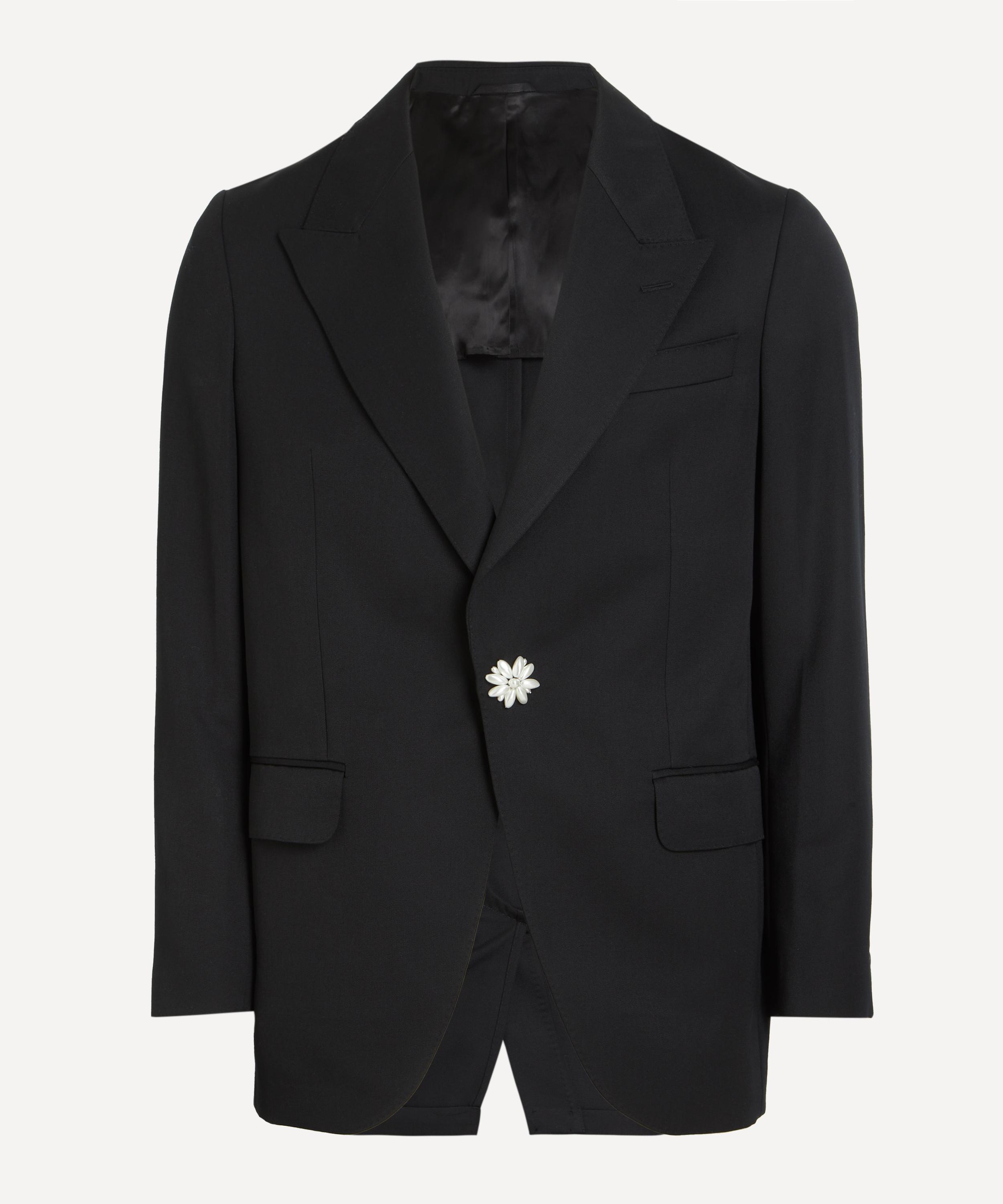 Simone Rocha - Embellished Relaxed Wide Peak Jacket  image number 0