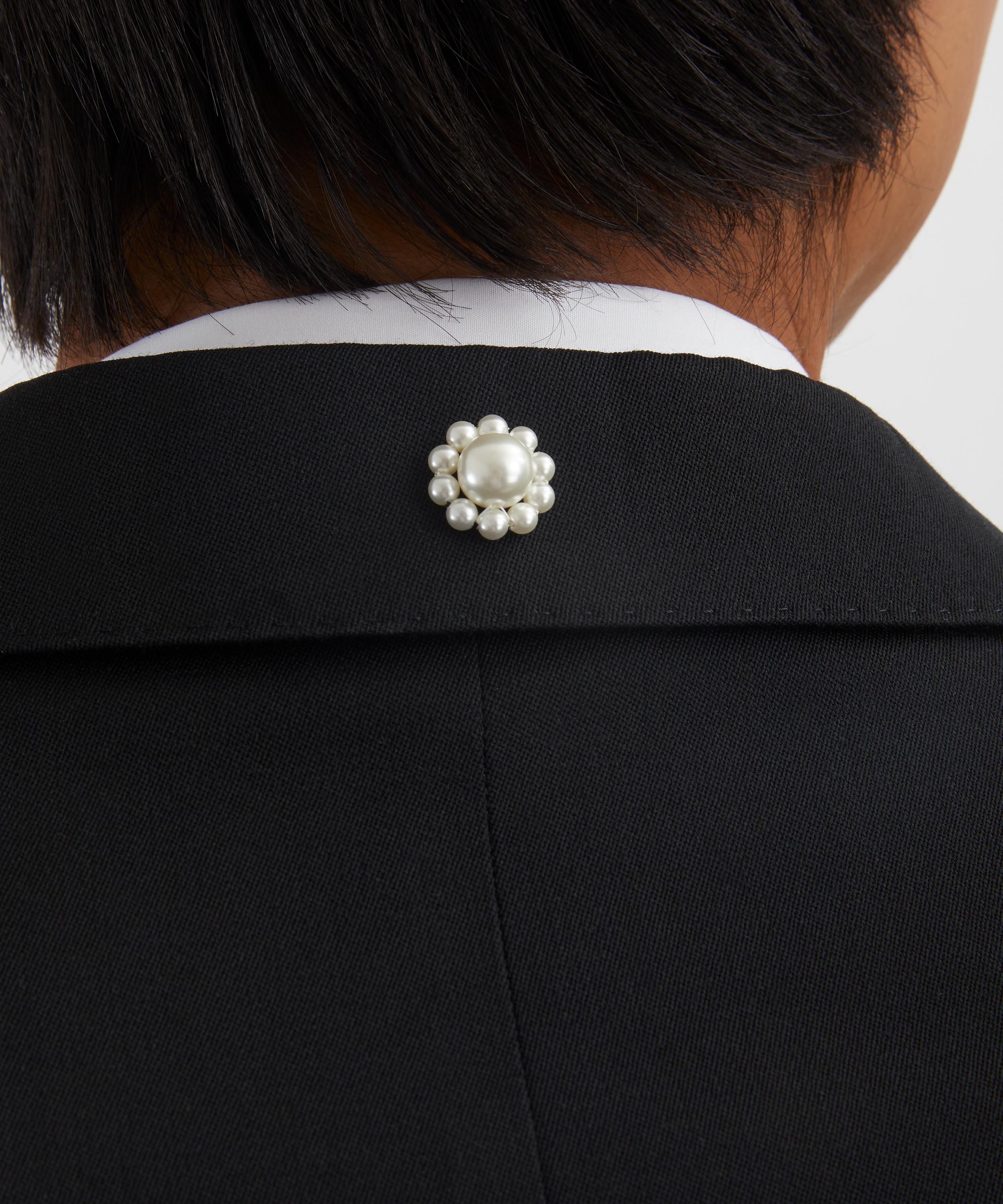 Simone Rocha - Embellished Relaxed Wide Peak Jacket  image number 4