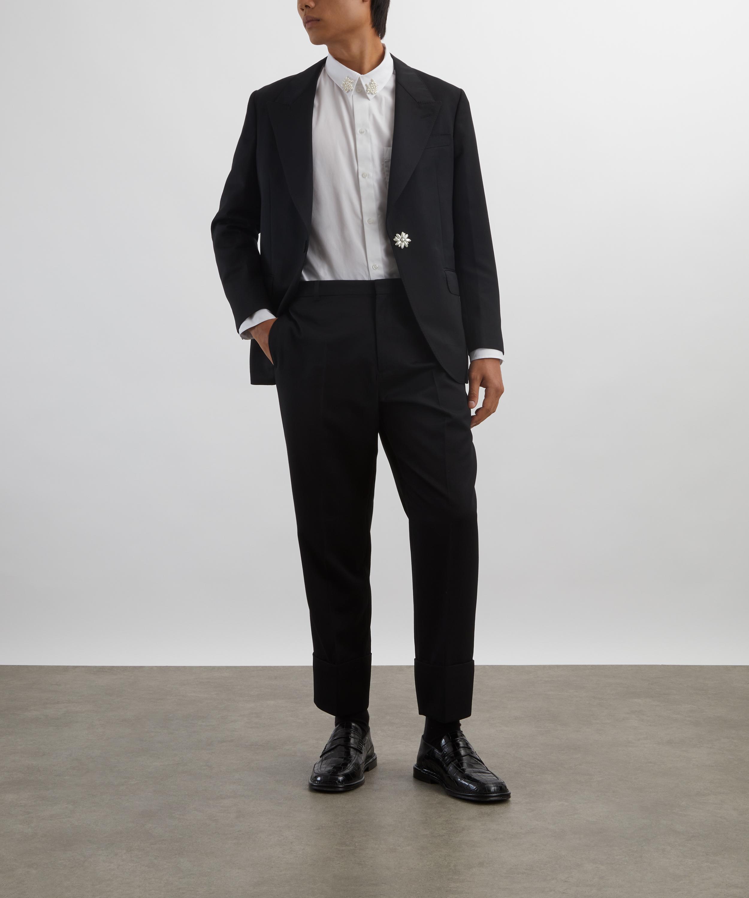 Simone Rocha - Beaded Flower Cluster Classic Shirt  image number 1
