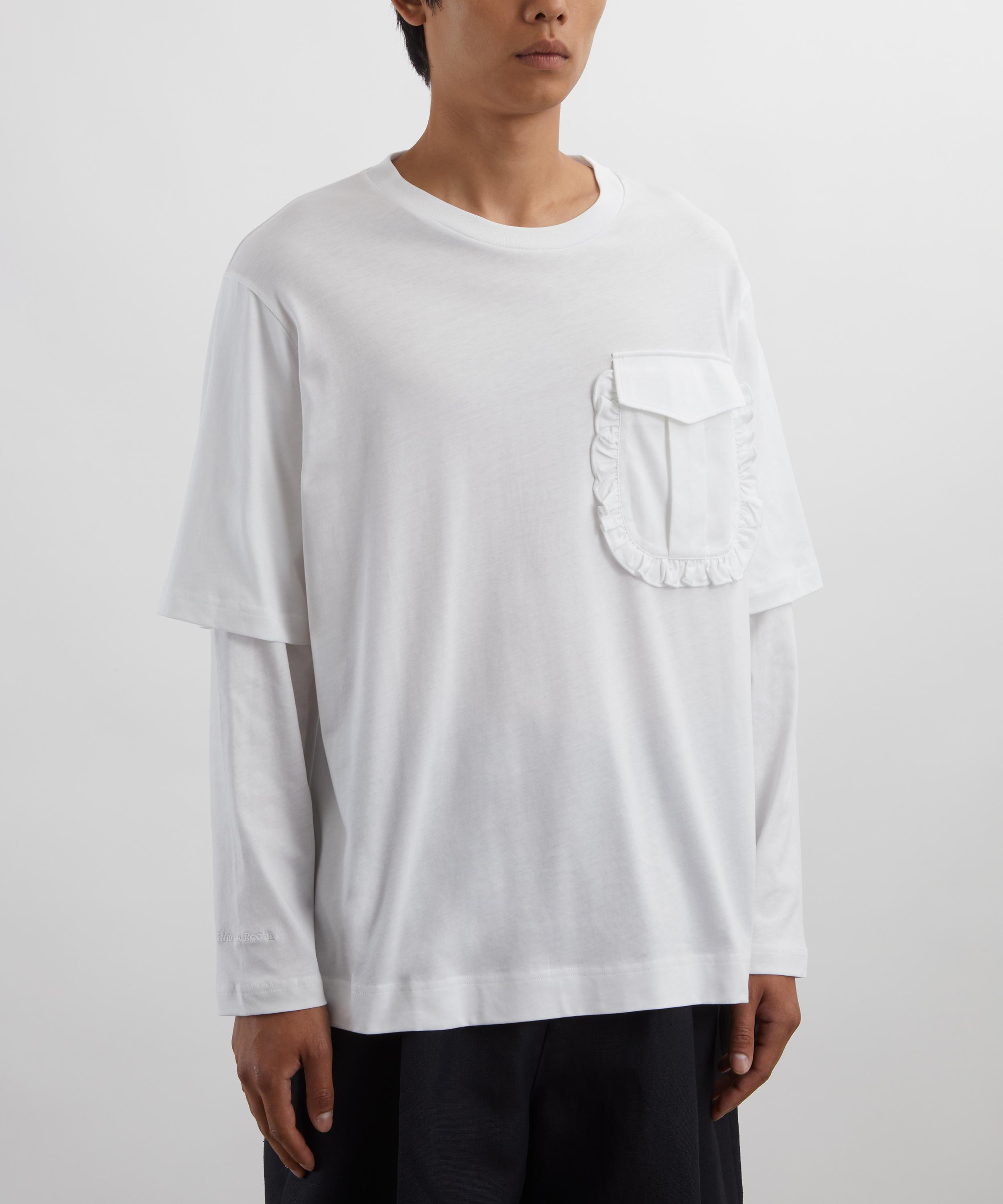 Simone Rocha - Layered Ruffle Pocket Long-Sleeve T-Shirt  image number 2