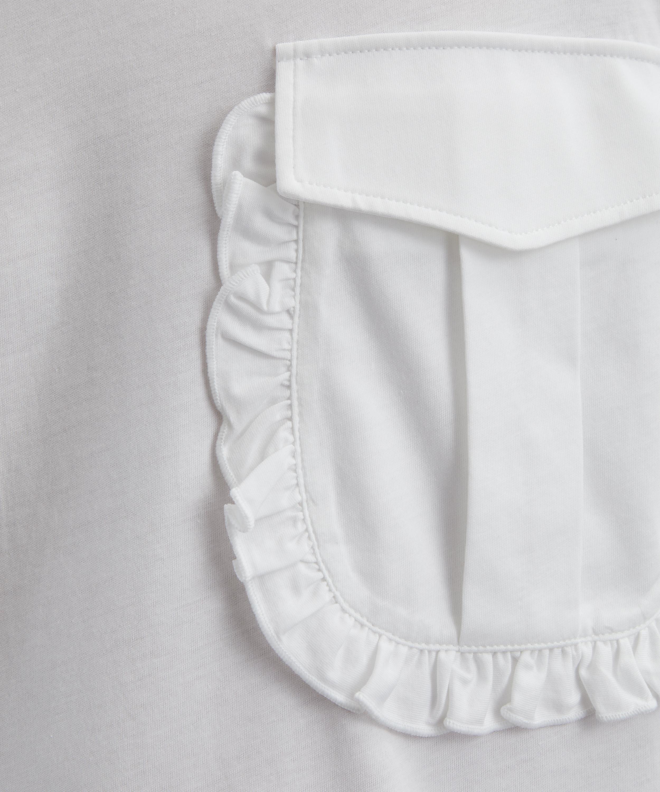 Simone Rocha - Layered Ruffle Pocket Long-Sleeve T-Shirt  image number 4