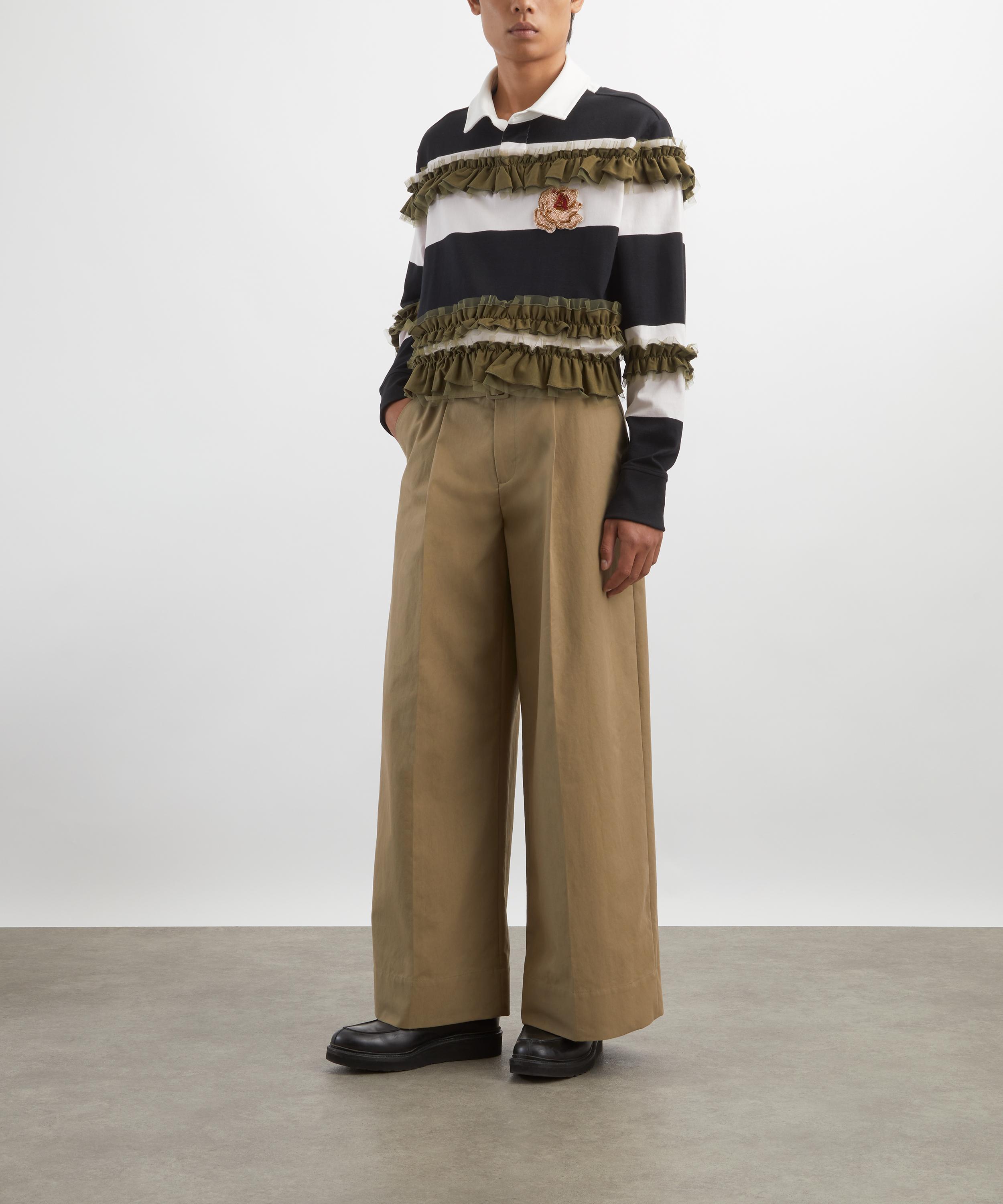 Simone Rocha - Turbo Embellished Ruffle Rugby Shirt  image number 1