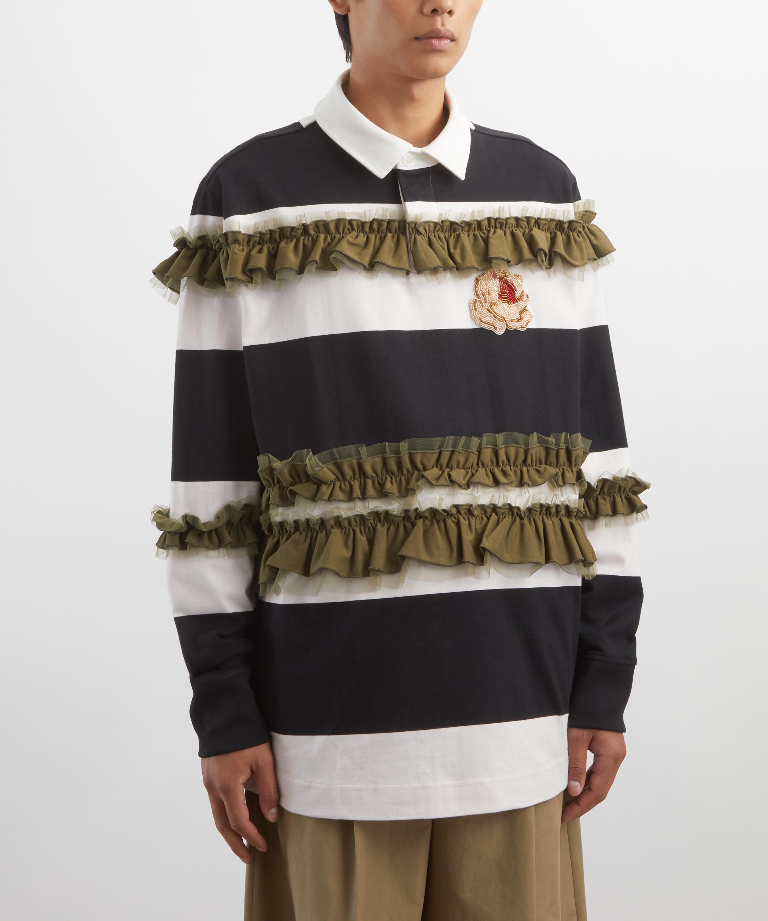 Simone Rocha - Turbo Embellished Ruffle Rugby Shirt  image number 2