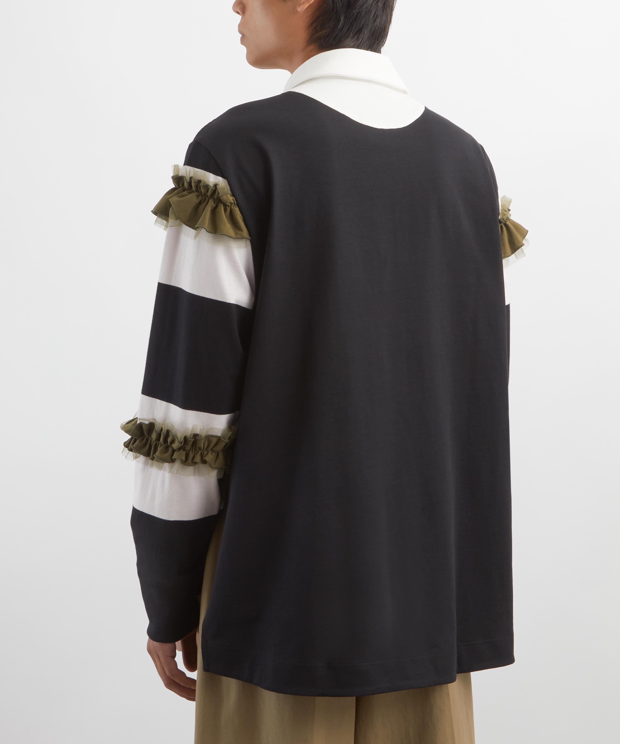 Simone Rocha - Turbo Embellished Ruffle Rugby Shirt  image number 3