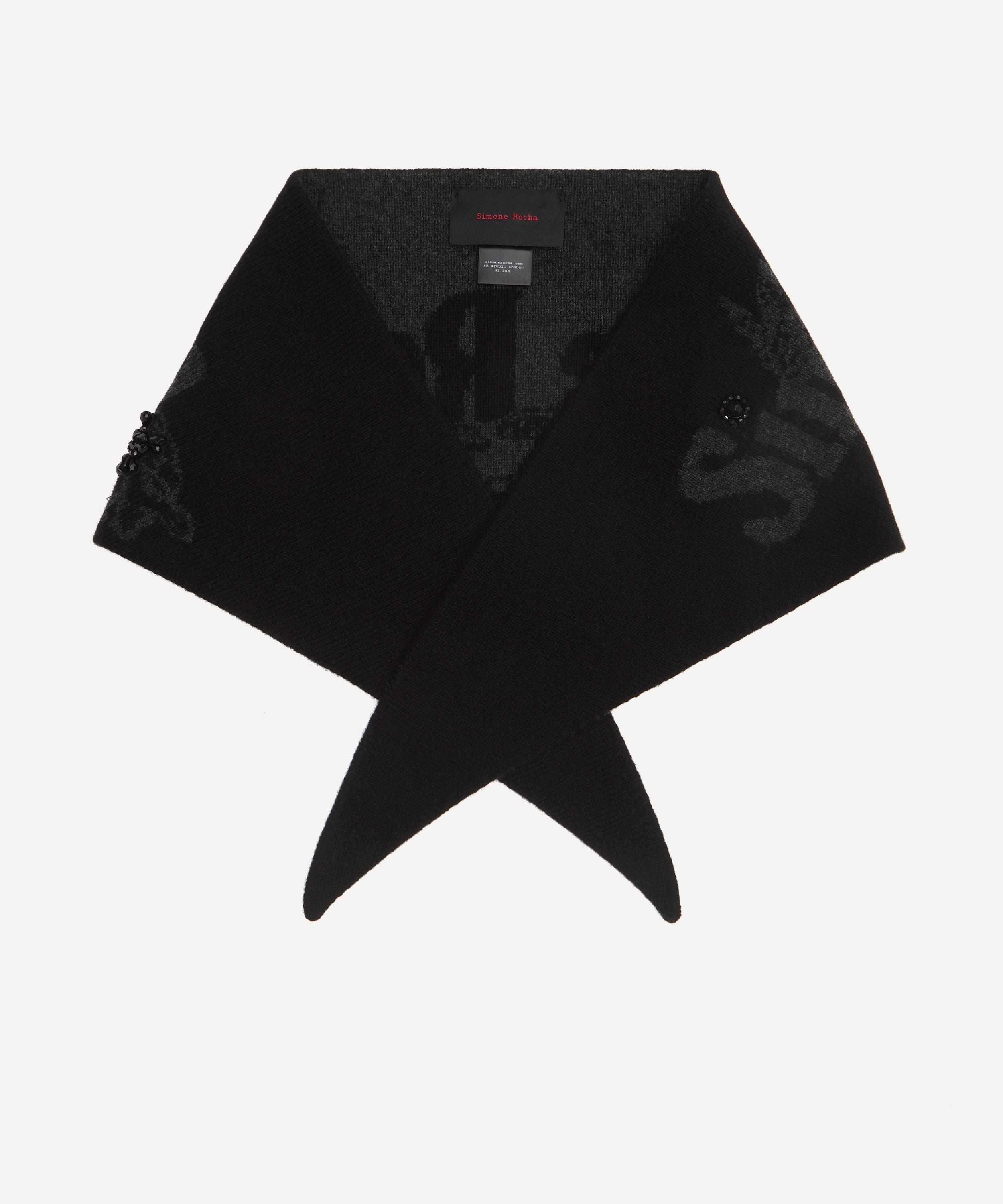 Simone Rocha - Graphic Logo Knit Neckerchief