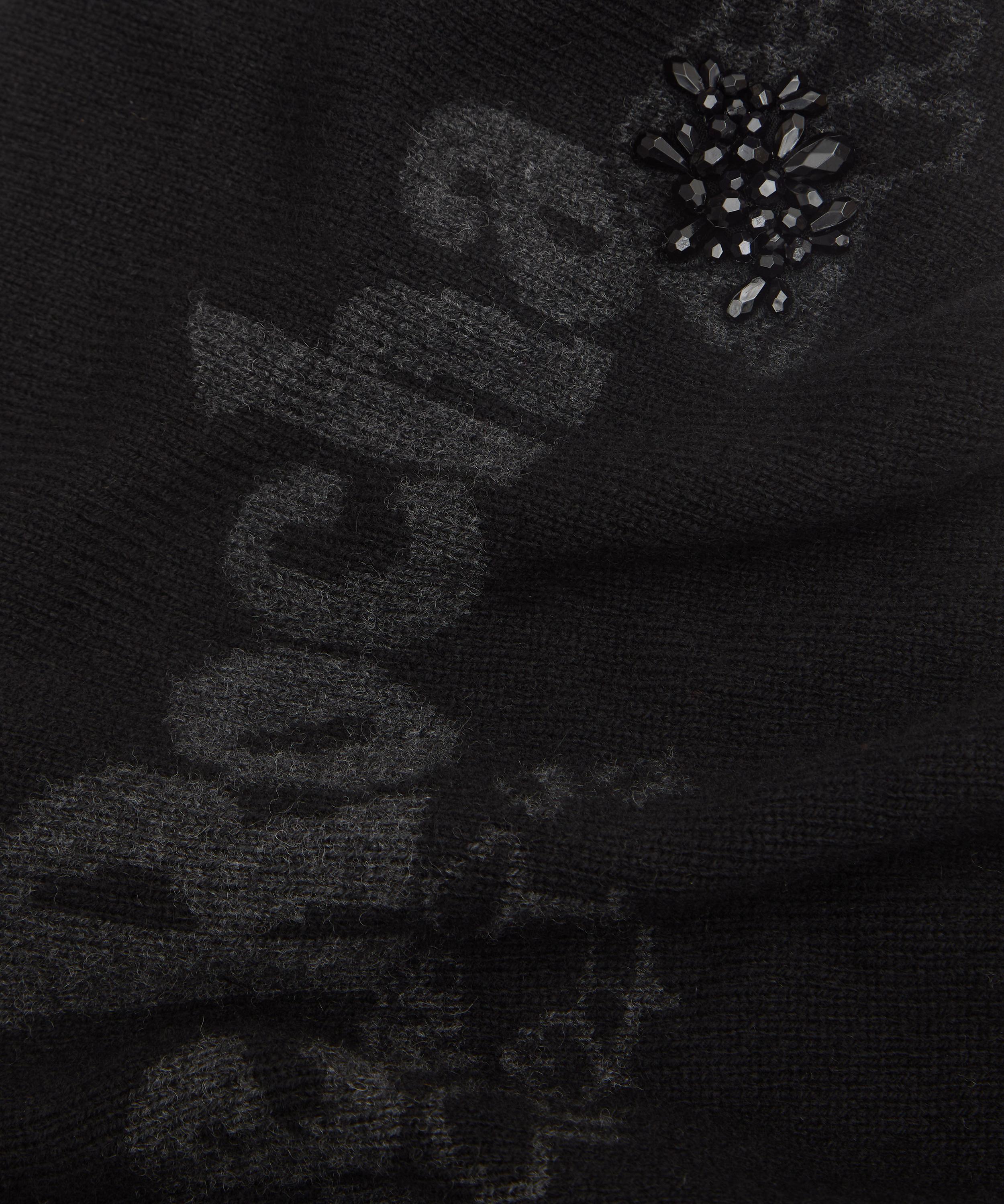Simone Rocha - Graphic Logo Knit Neckerchief image number 3