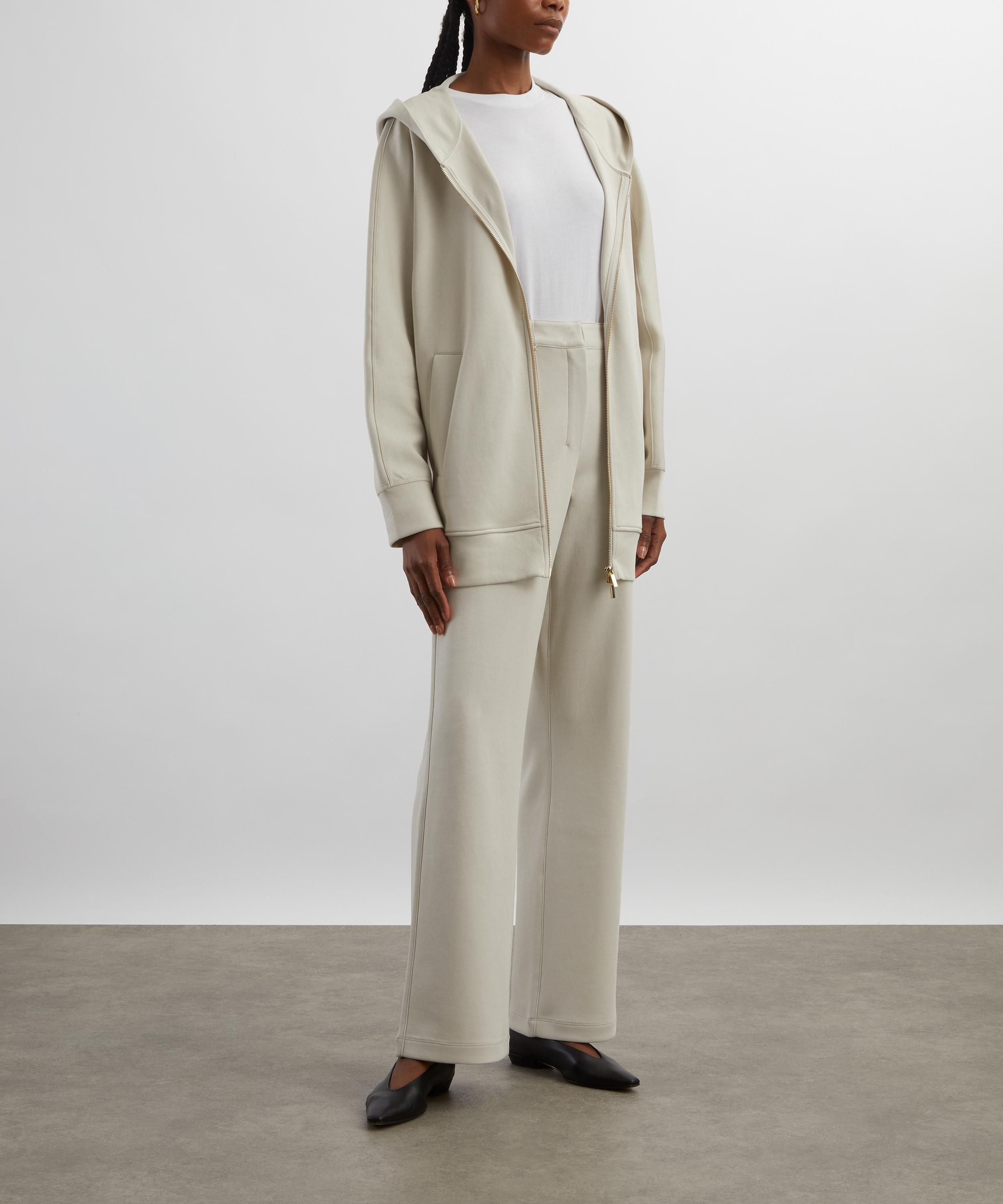S Max Mara - Verbano Hooded Cotton Jersey Sweatshirt image number 1