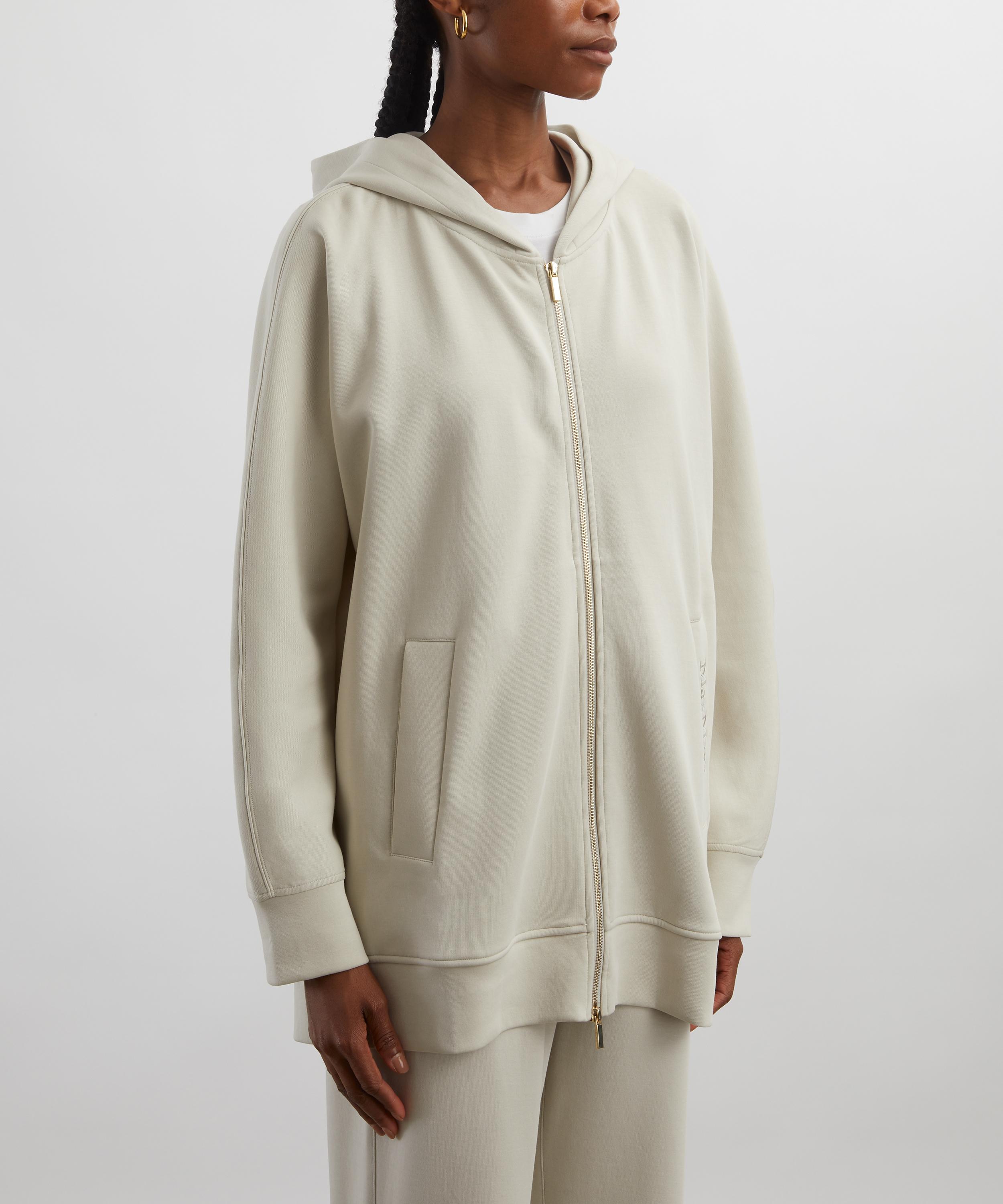 S Max Mara - Verbano Hooded Cotton Jersey Sweatshirt image number 2