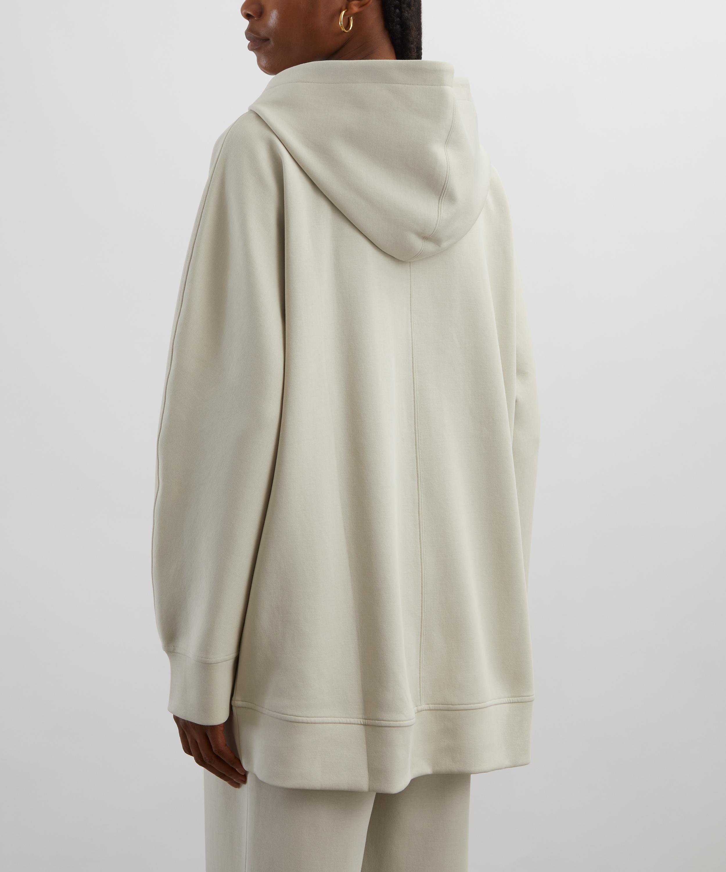 S Max Mara - Verbano Hooded Cotton Jersey Sweatshirt image number 3