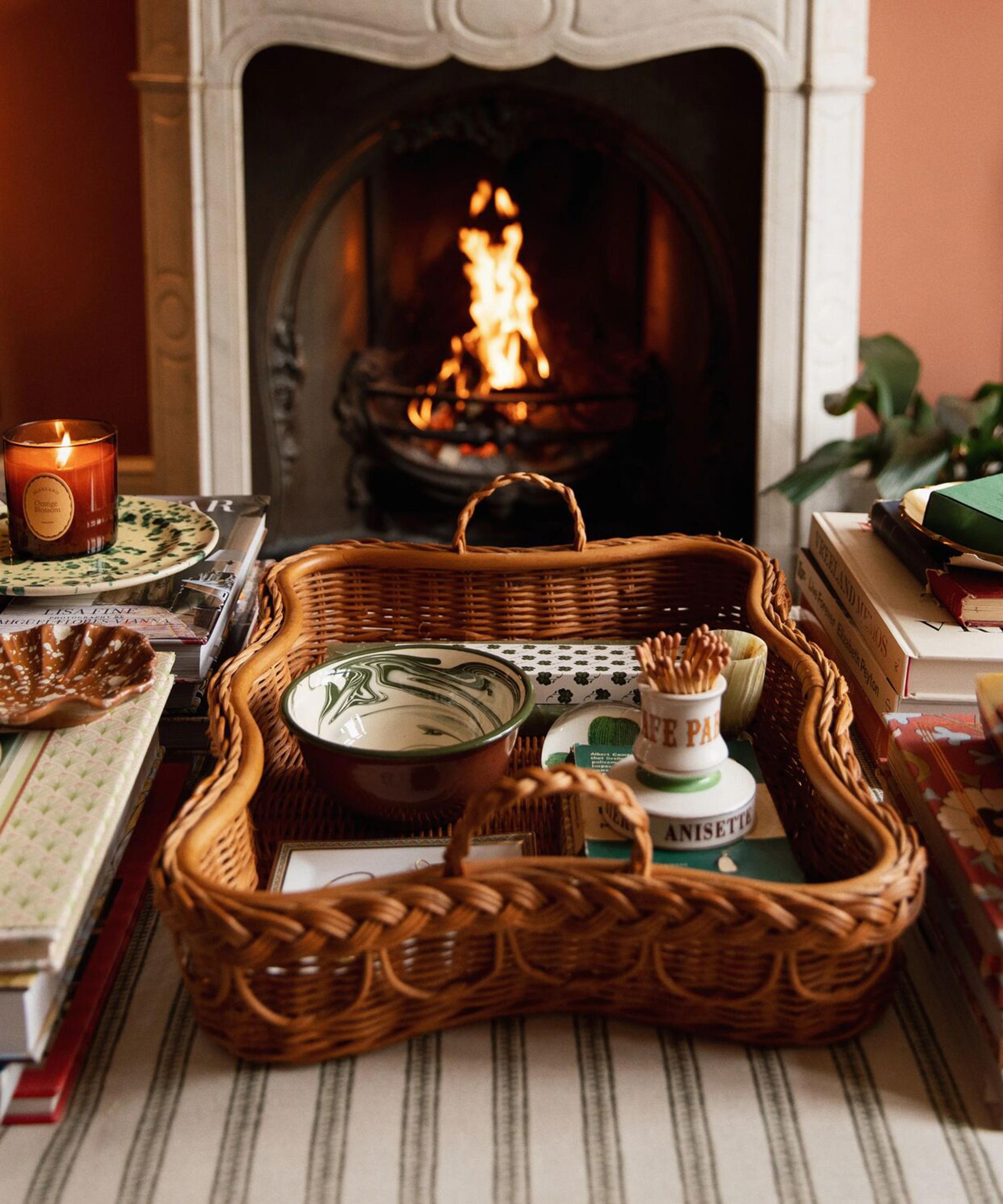 Sharland England - Hadley Rattan Tray image number 1