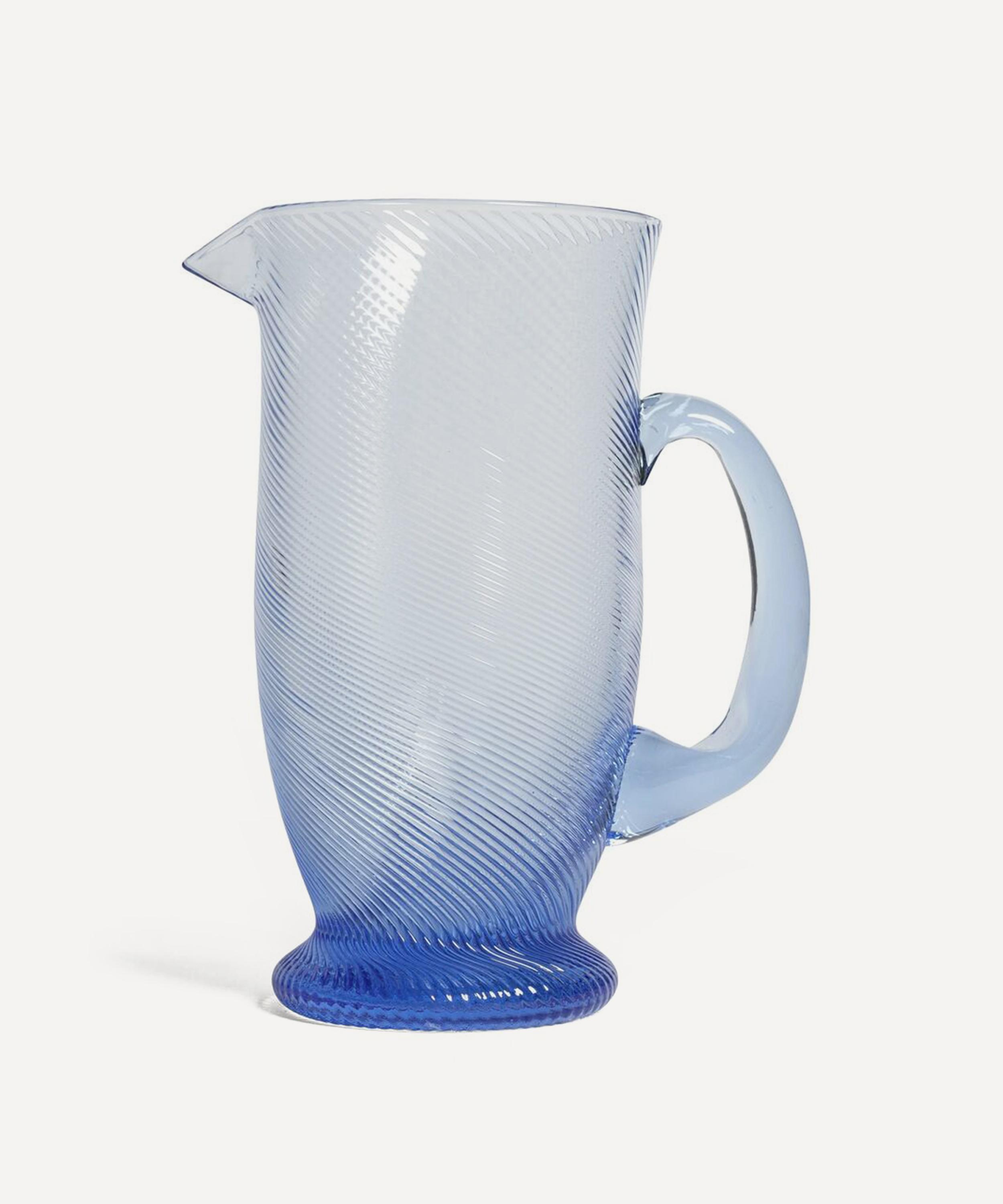 Sharland England - Spiral Glass Pitcher image number 0