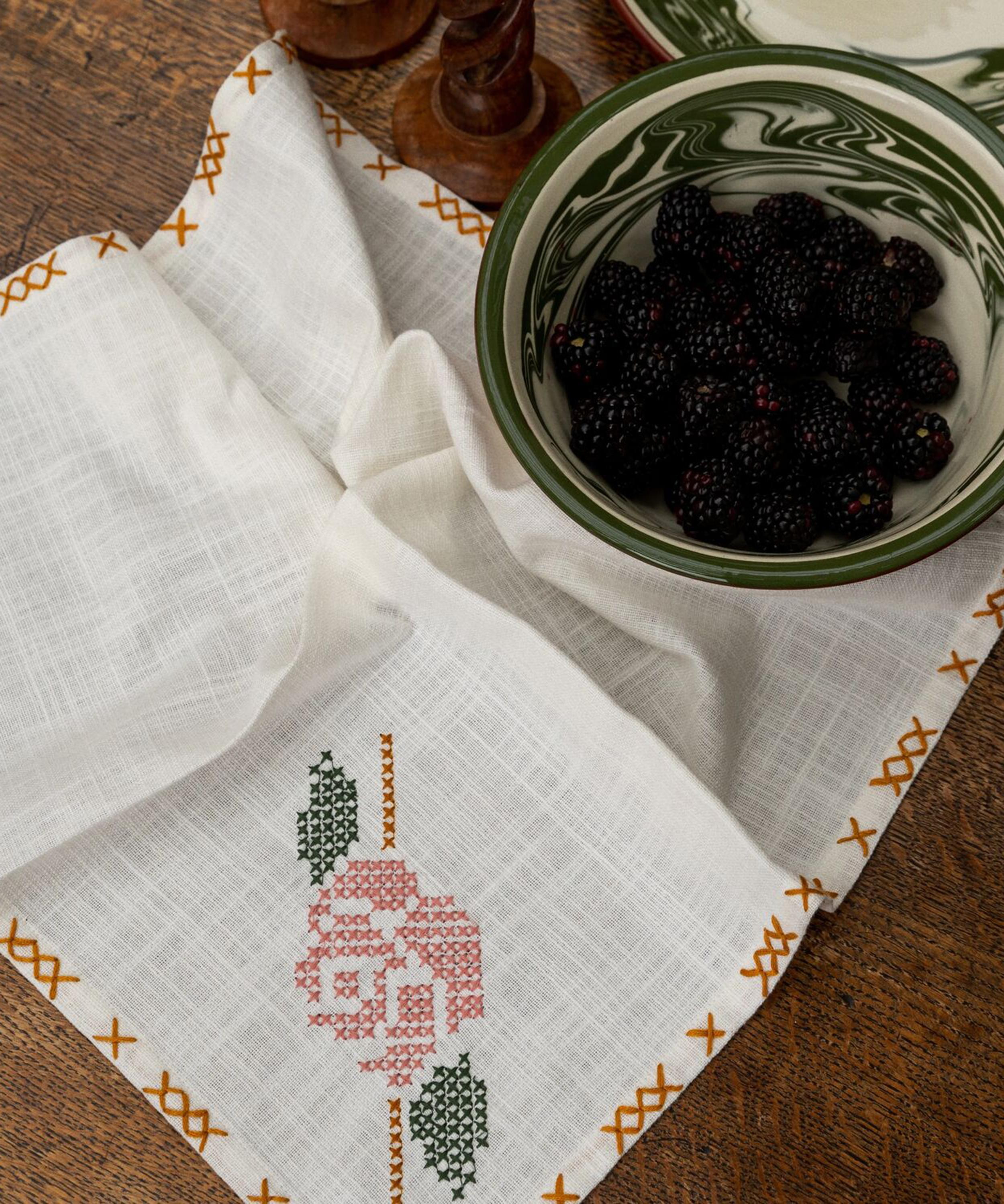 Sharland England - Rose Tapestry Napkins Set of Four image number 1