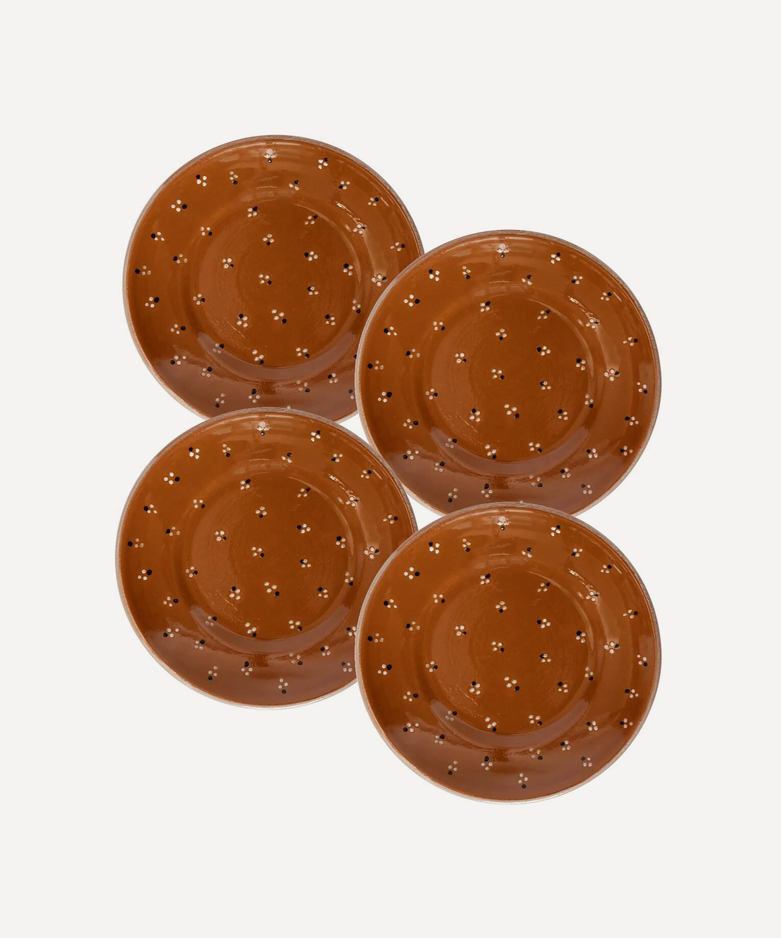 Sharland England - Dotty Dinner Plate Set of Four image number 0