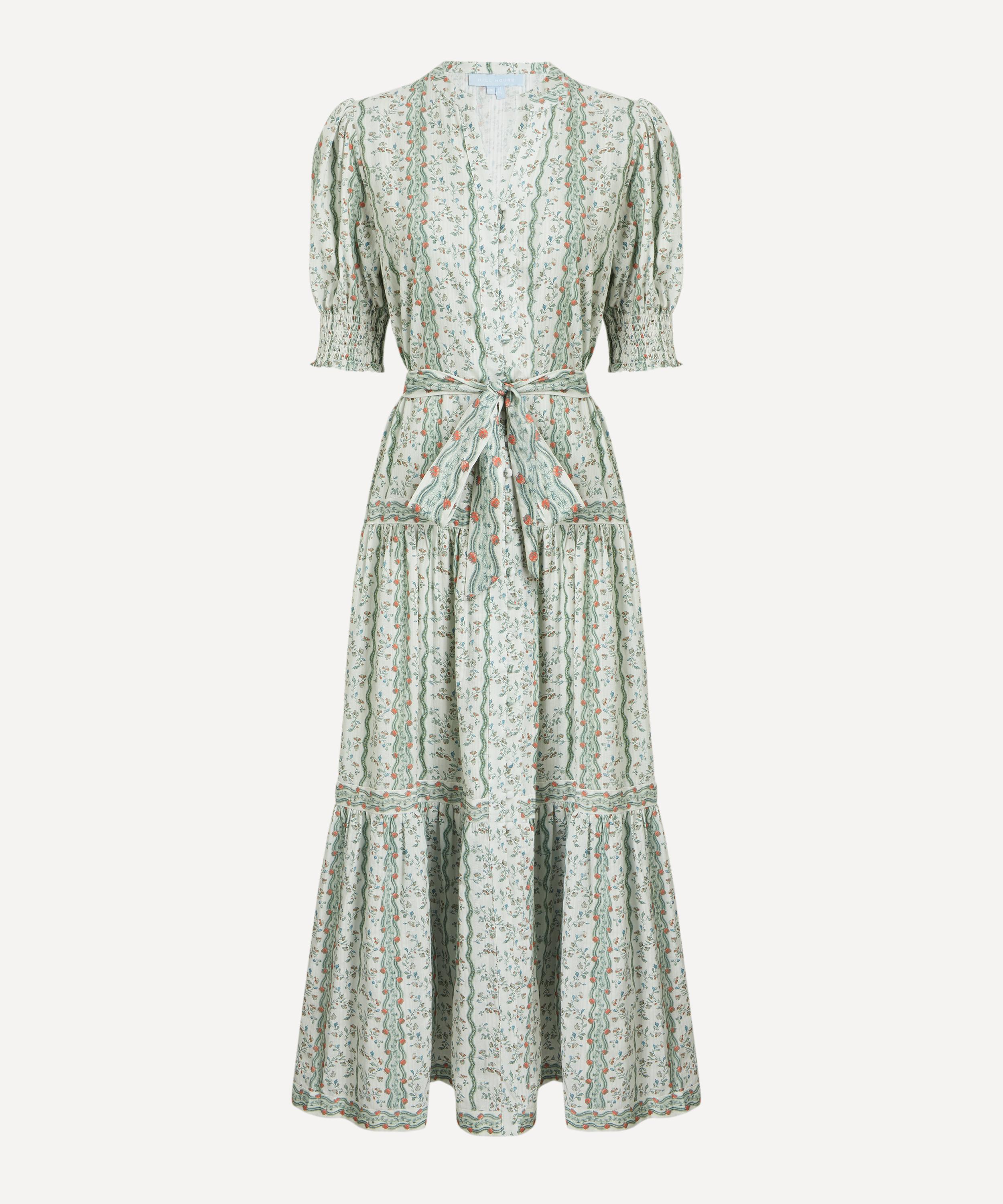 Hill House Home - Green Provence Floral Yara Shirt Dress image number 0