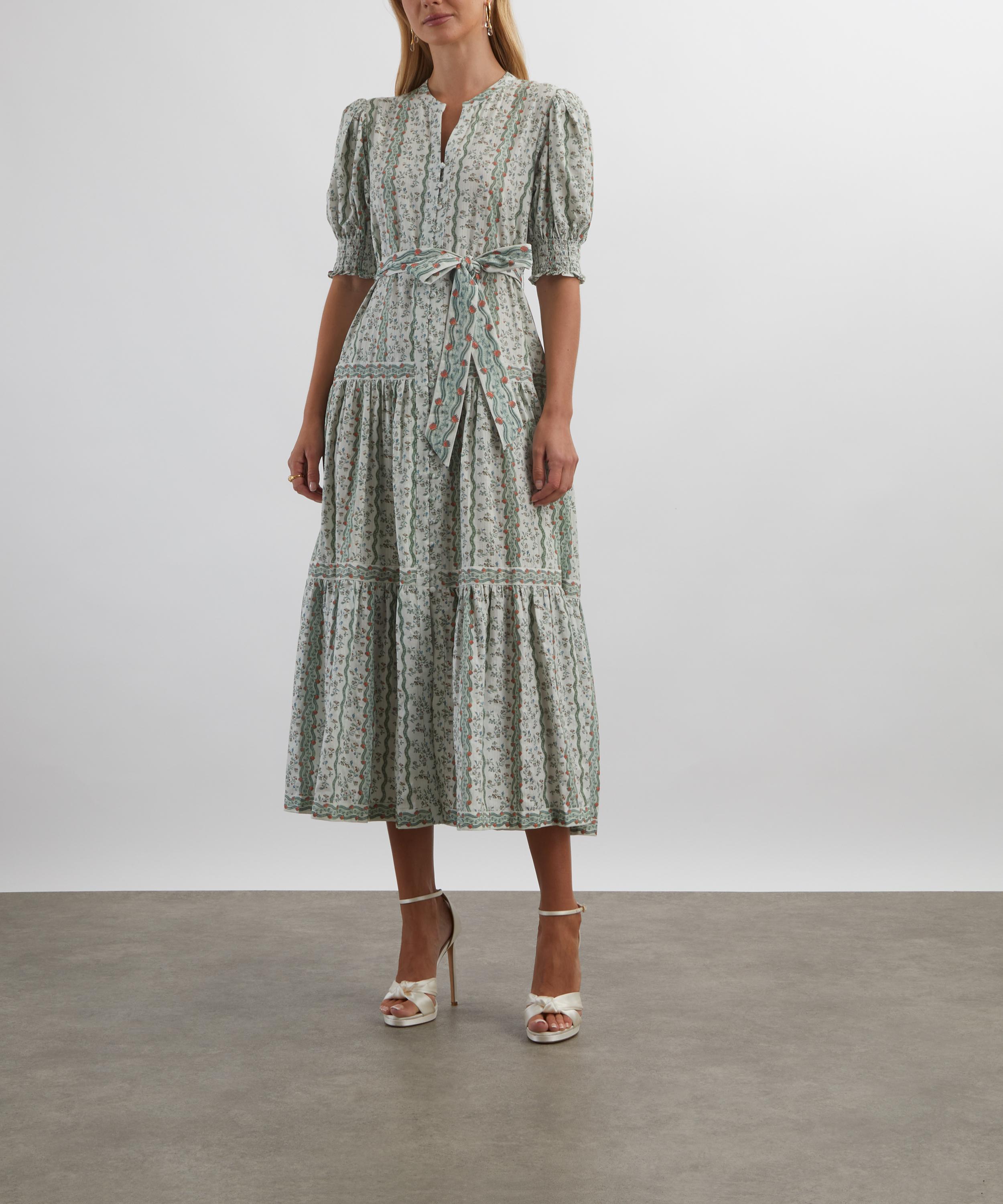Hill House Home - Green Provence Floral Yara Shirt Dress image number 2