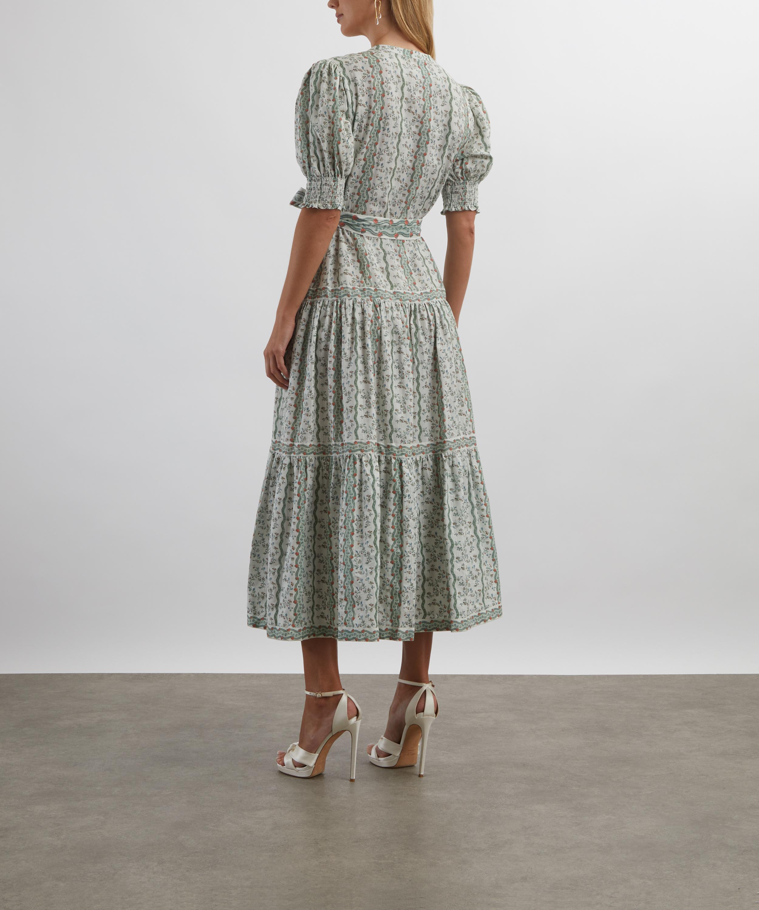 Hill House Home - Green Provence Floral Yara Shirt Dress image number 3