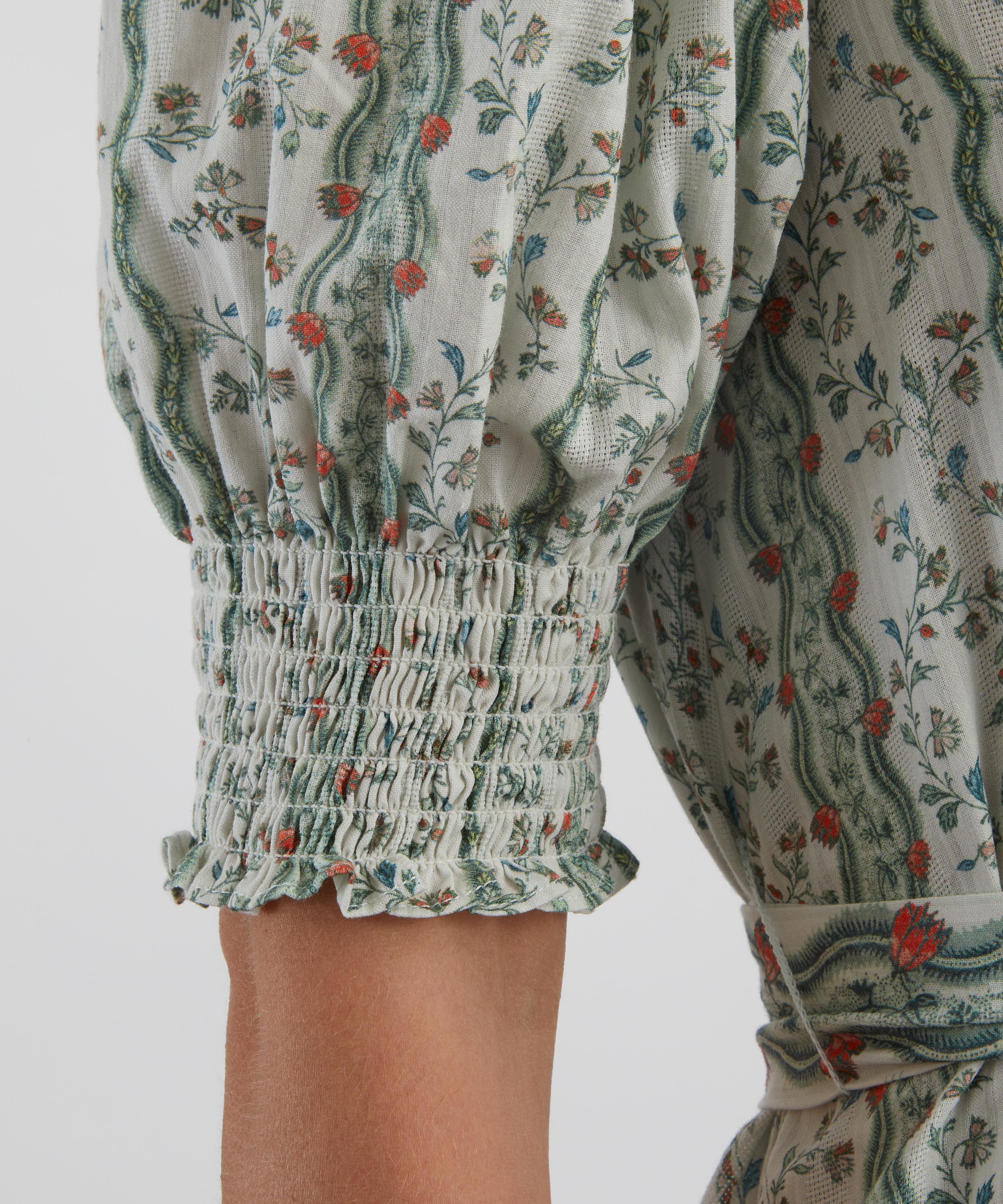 Hill House Home - Green Provence Floral Yara Shirt Dress image number 4