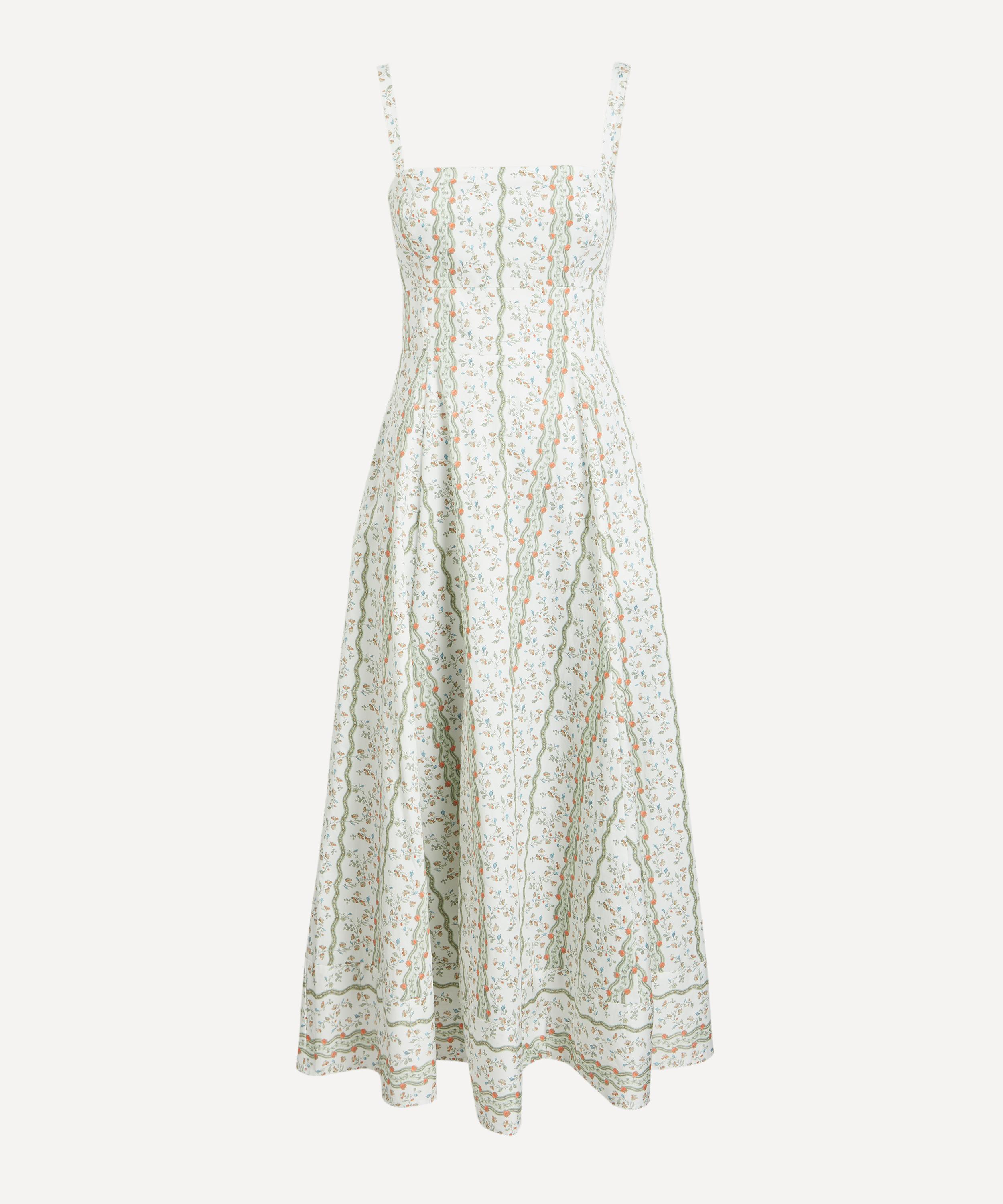 Hill House Home - Green Provence Floral Margot Dress image number 0
