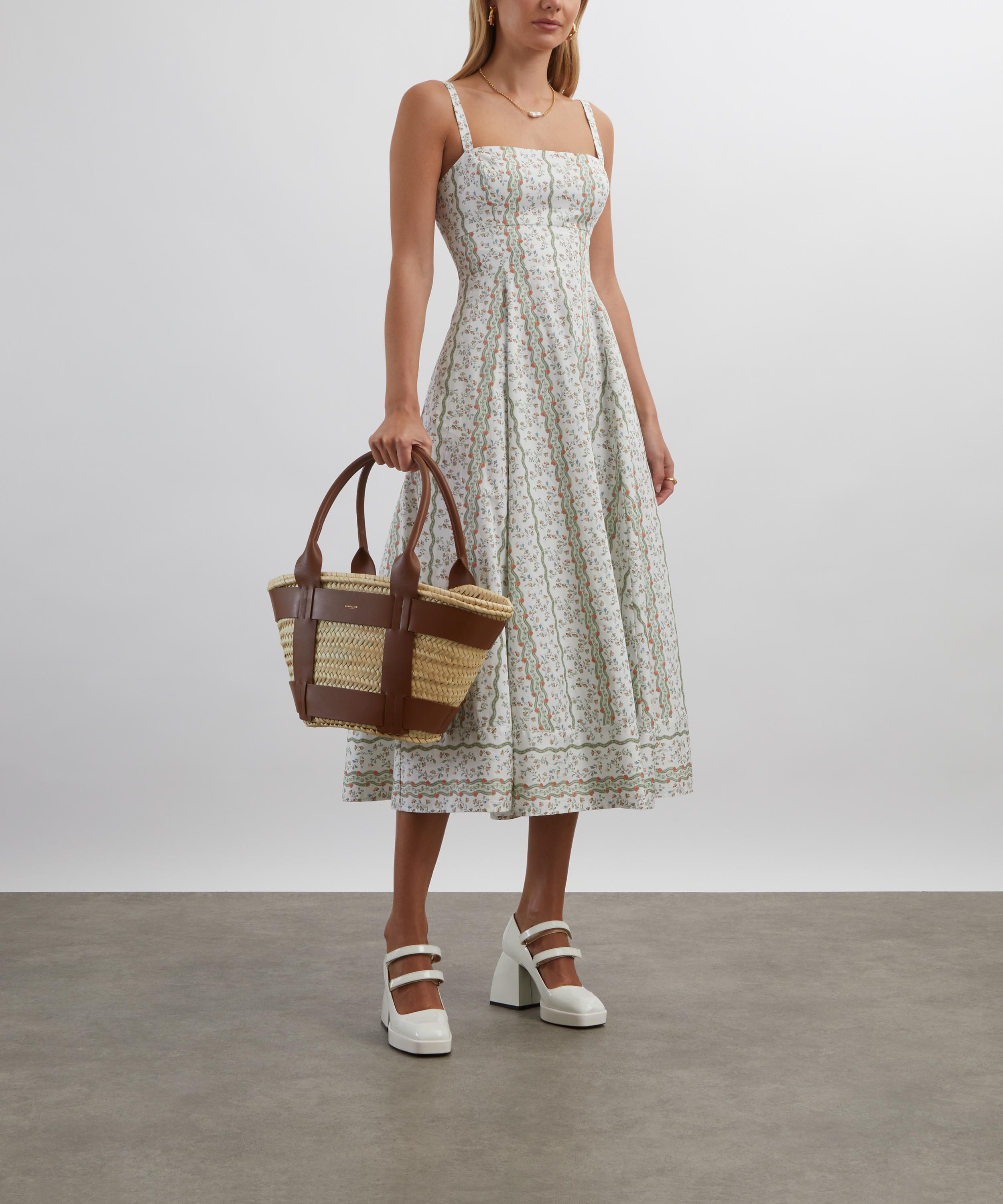 Hill House Home - Green Provence Floral Margot Dress image number 1
