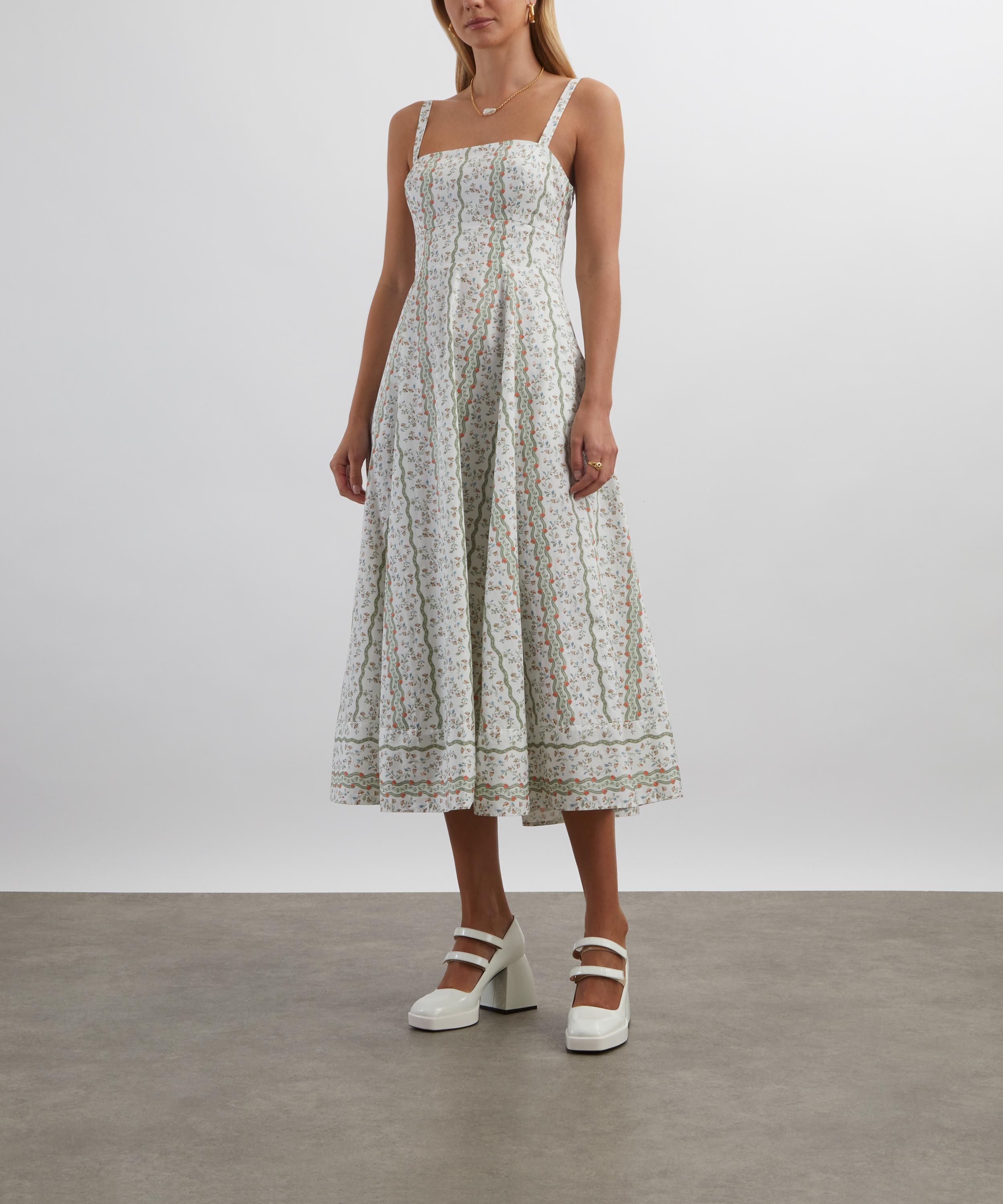 Hill House Home - Green Provence Floral Margot Dress image number 2