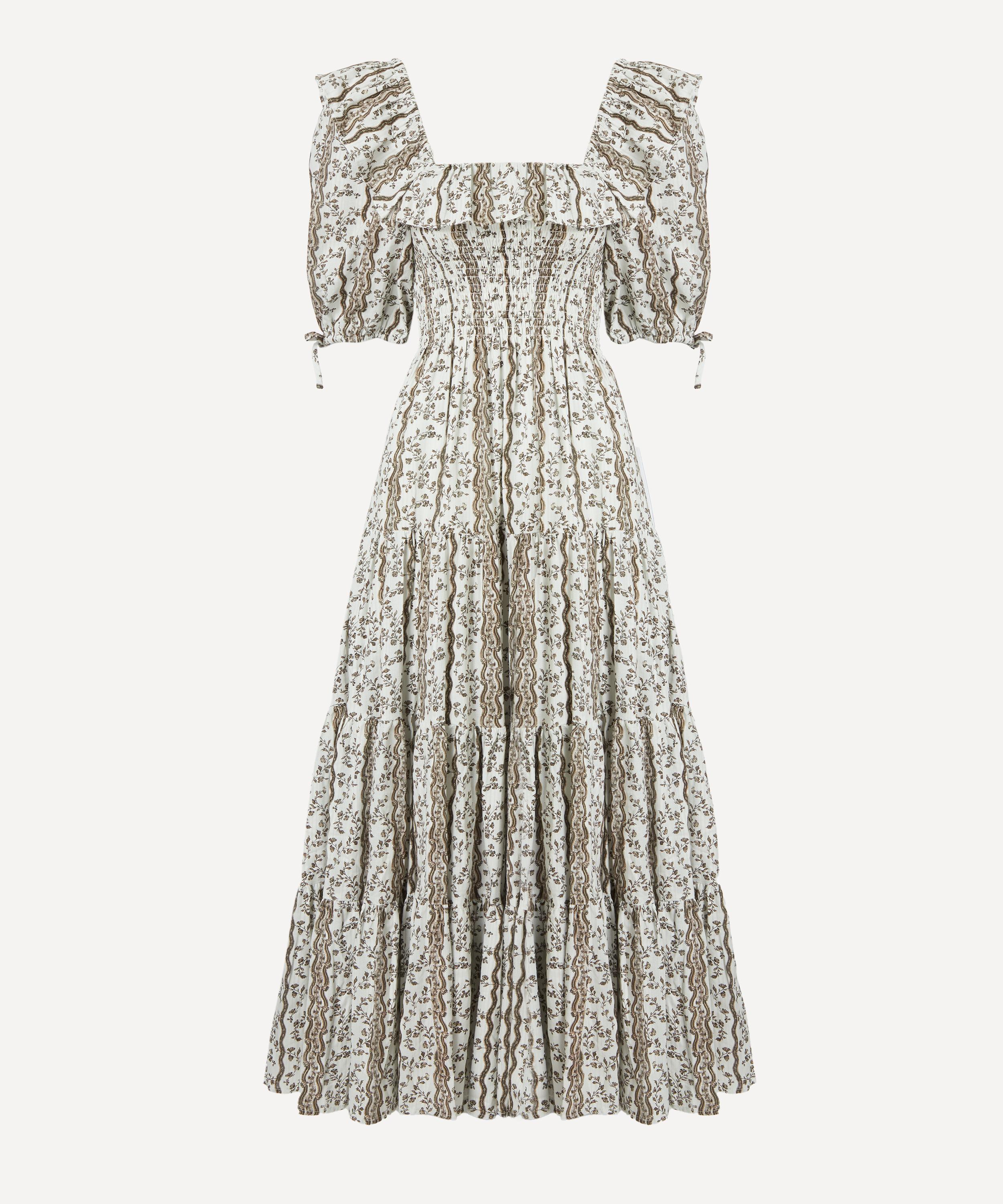 Hill House Home - Mocha Provencal Floral Corinne Nap Dress image number 0