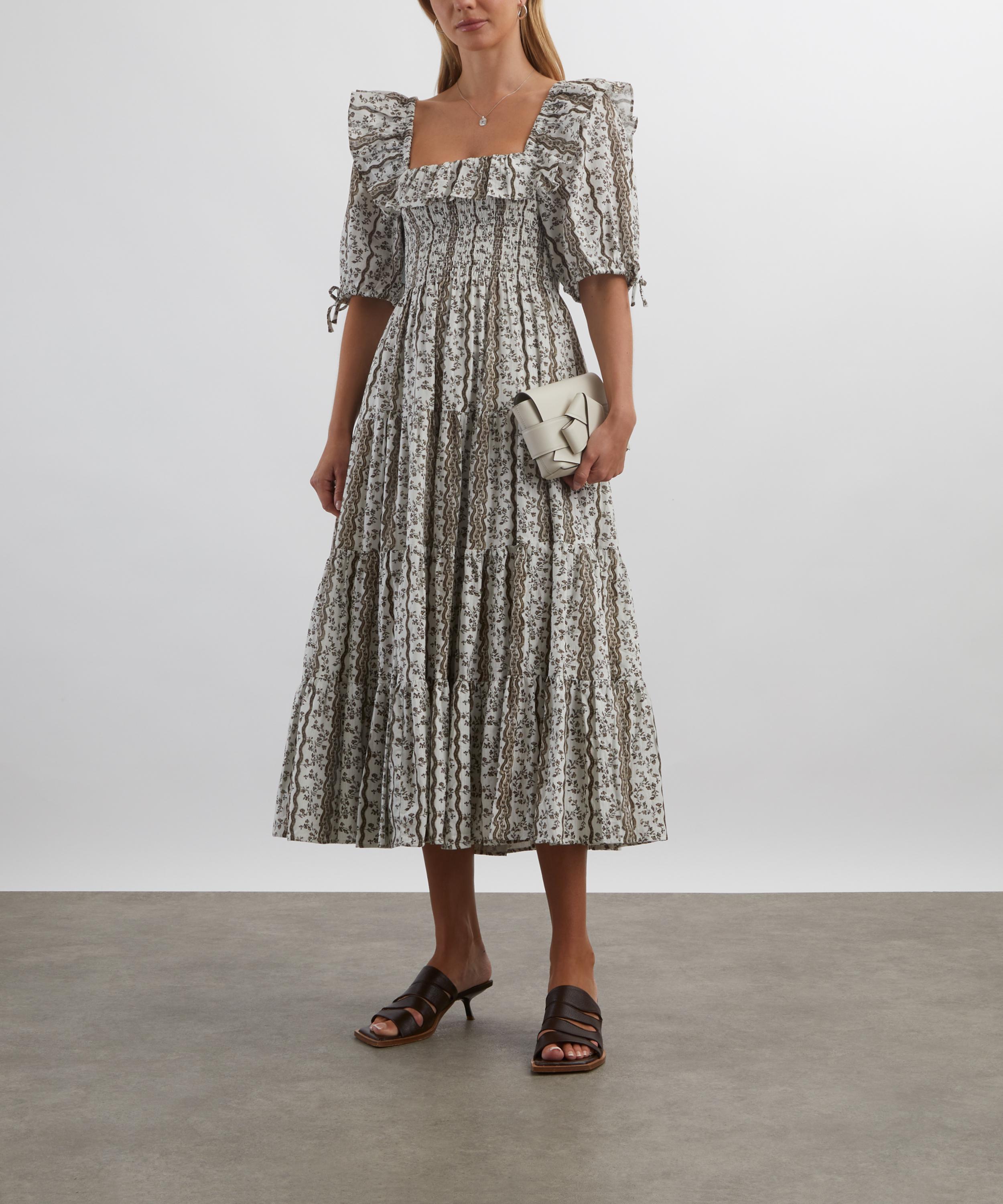 Hill House Home - Mocha Provencal Floral Corinne Nap Dress image number 1
