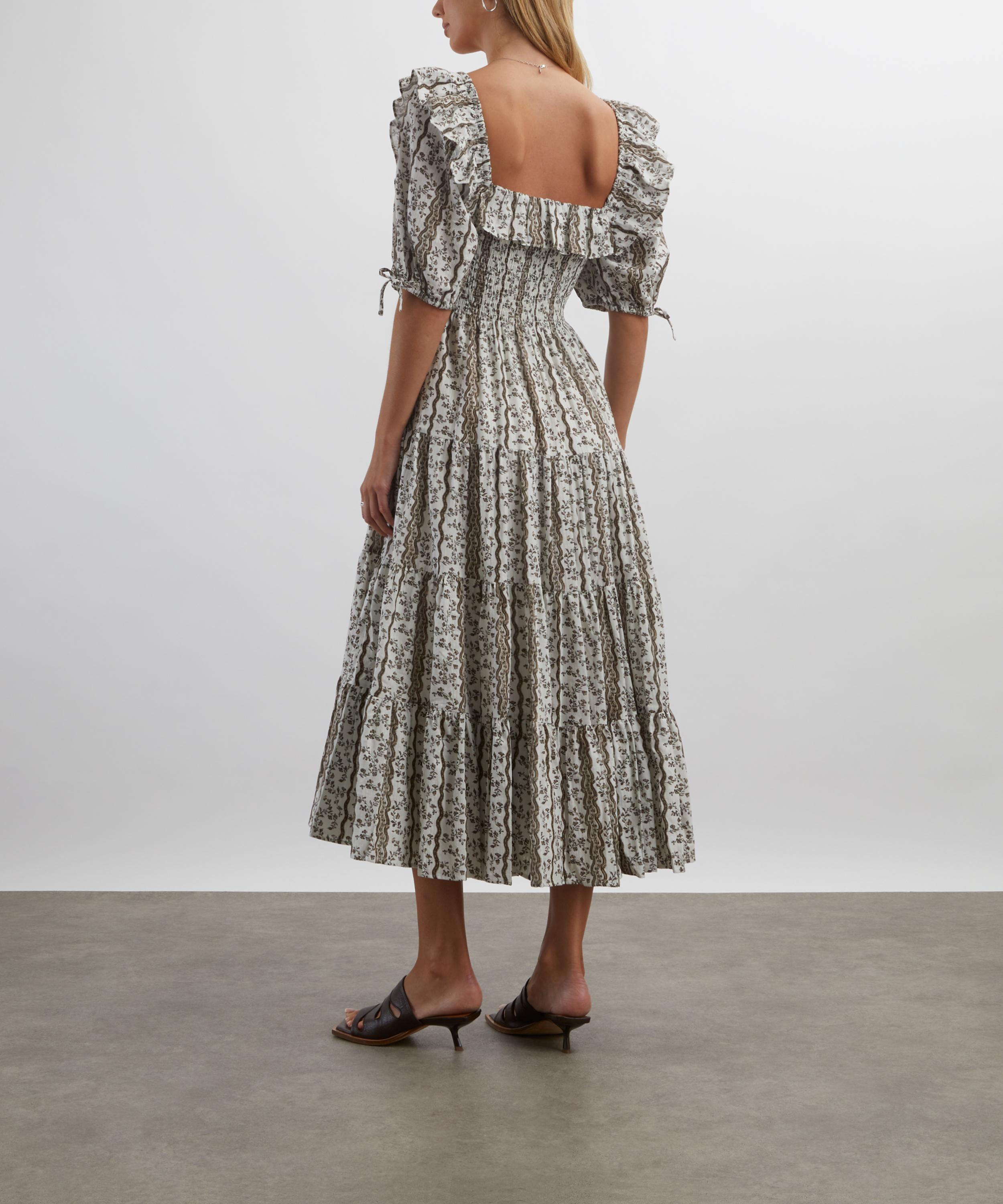 Hill House Home - Mocha Provencal Floral Corinne Nap Dress image number 3
