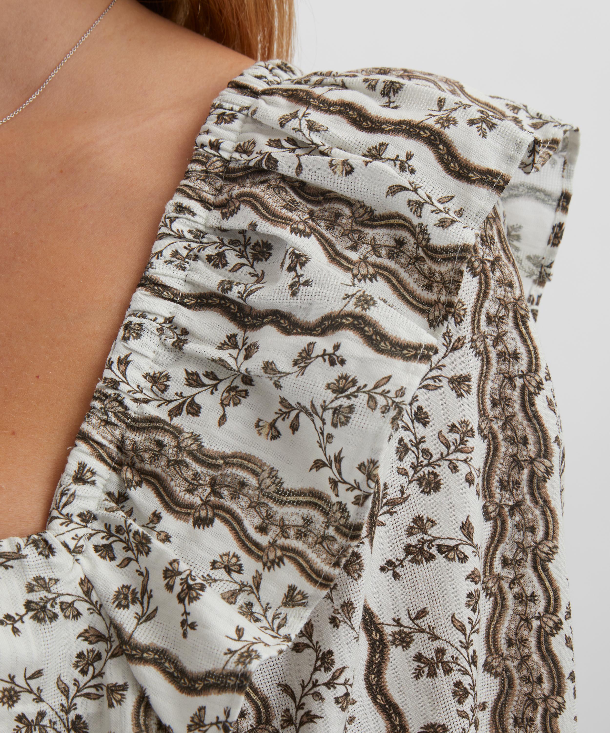 Hill House Home - Mocha Provencal Floral Corinne Nap Dress image number 4