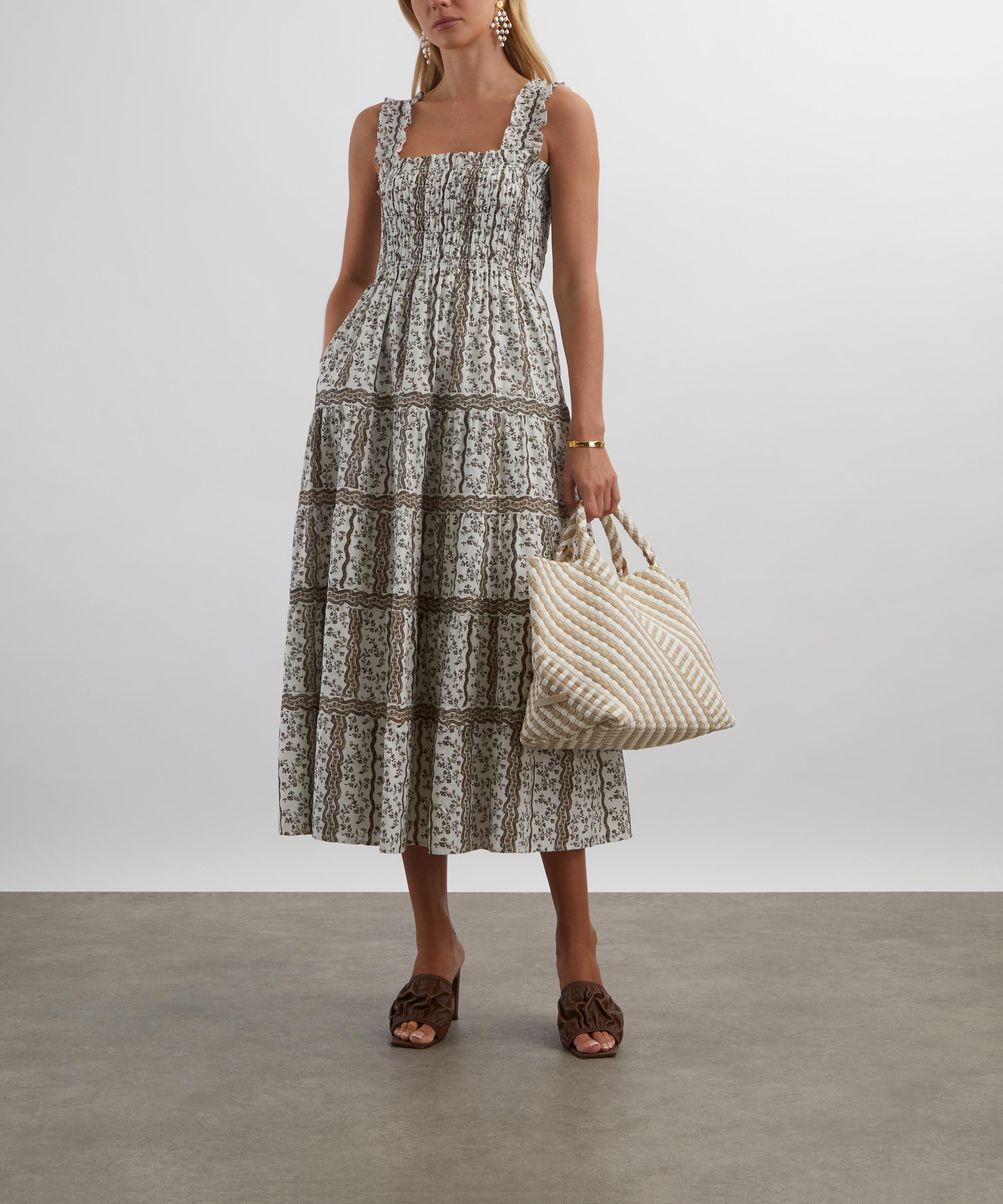 Hill House Home - Mocha Provencal Floral Kimmy Nap Dress image number 1