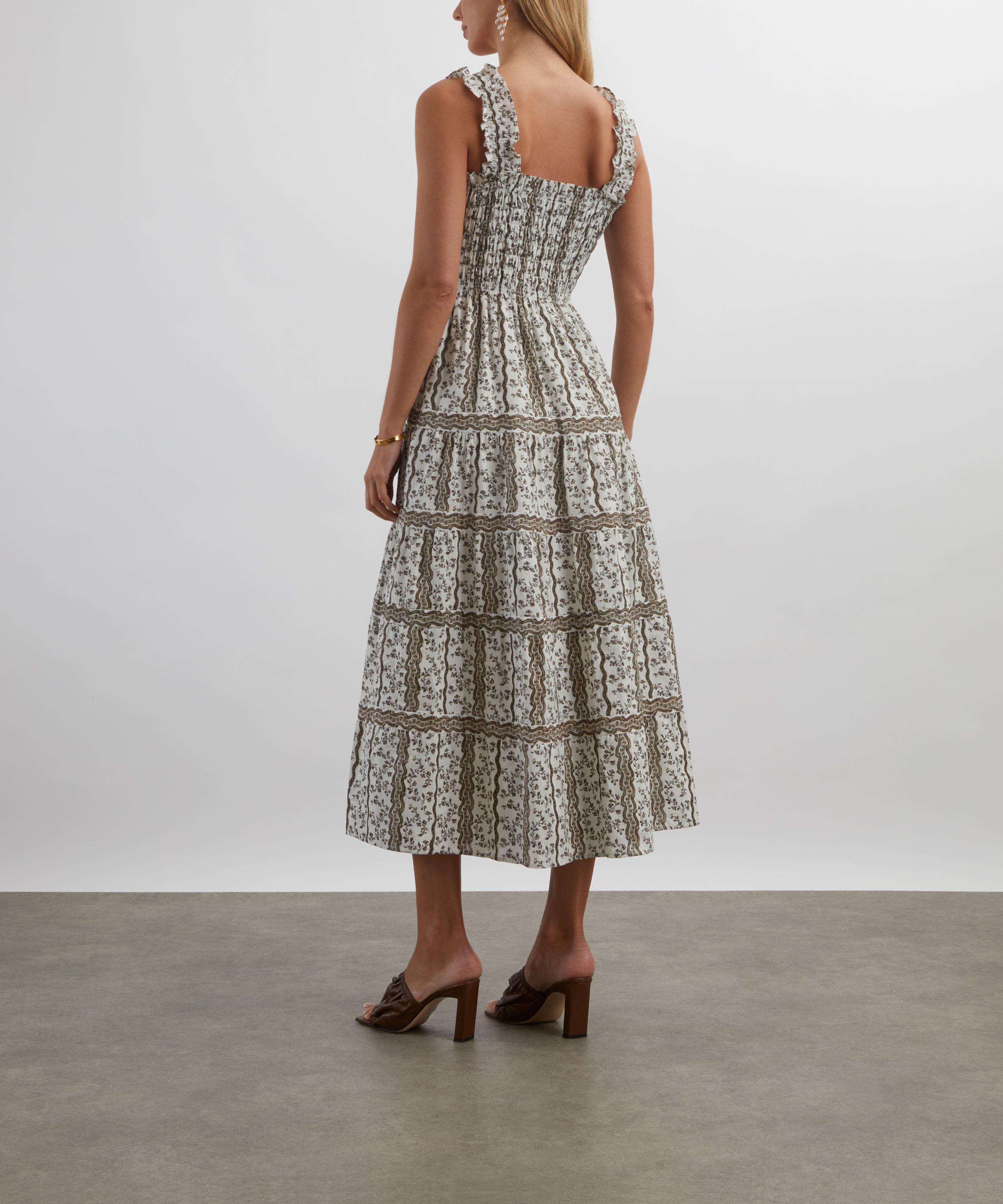 Hill House Home - Mocha Provencal Floral Kimmy Nap Dress image number 3