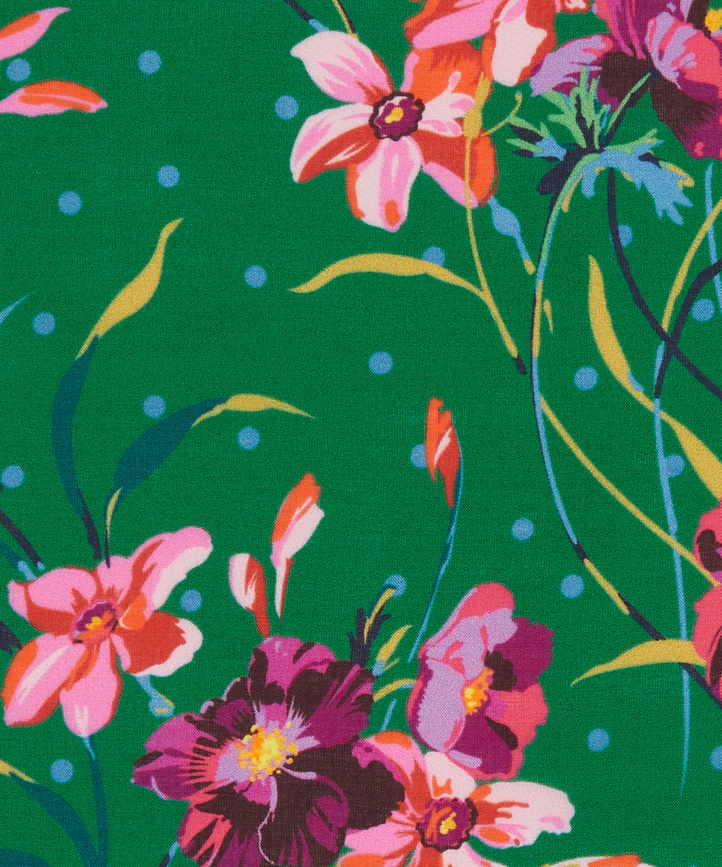 Liberty Fabrics - Poppy and Daffodil Oakshott Viscose Voile