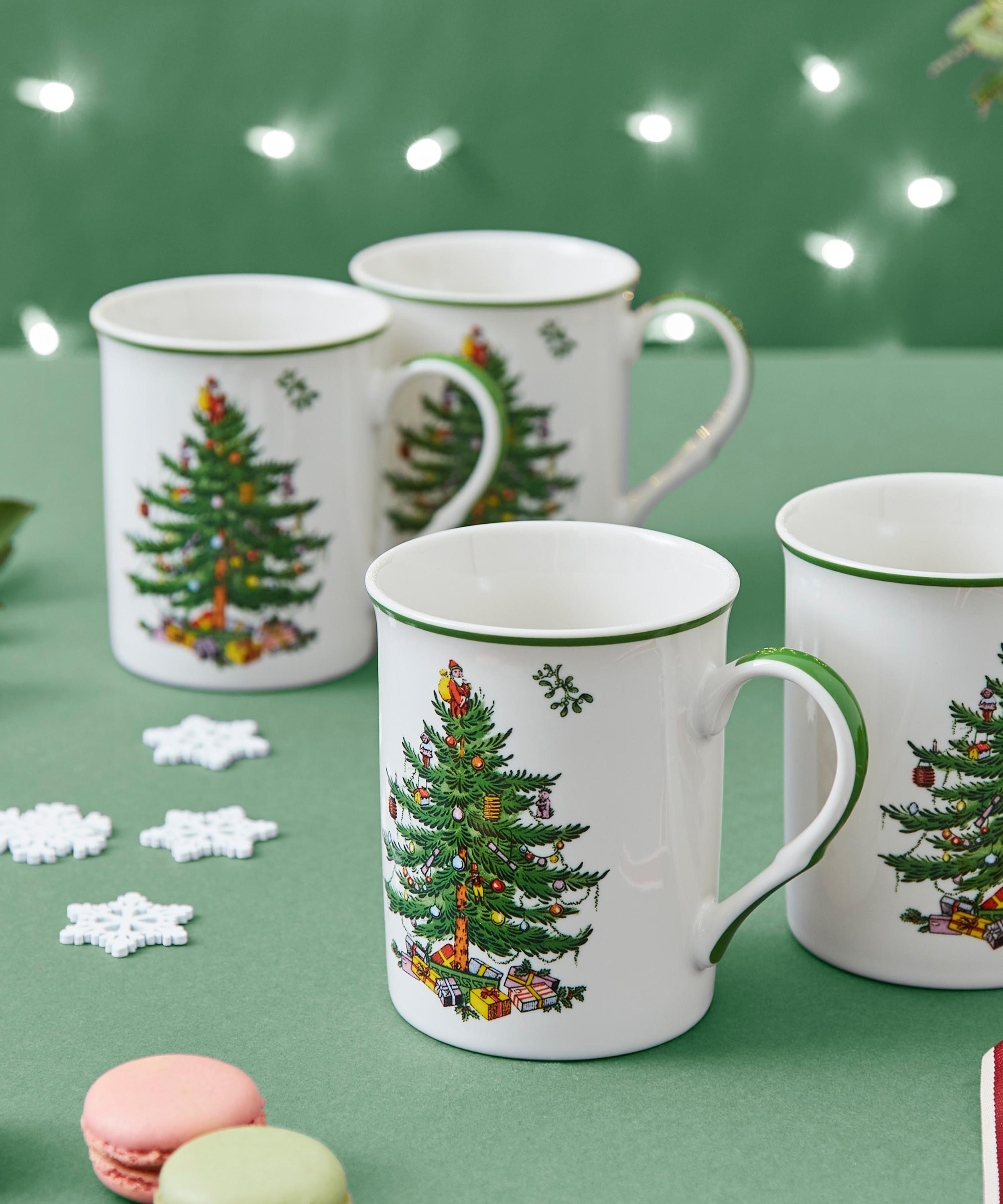 Spode - Christmas Tree Mug Set of Four image number 1